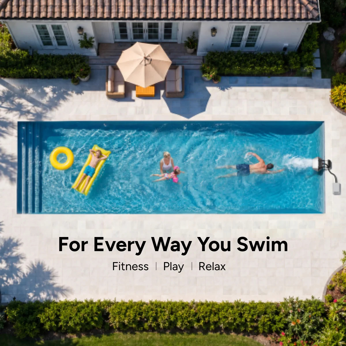 iGarden Portable Pool Swim Jet Machine App Control 10 Hour Runtime 1100 GPM