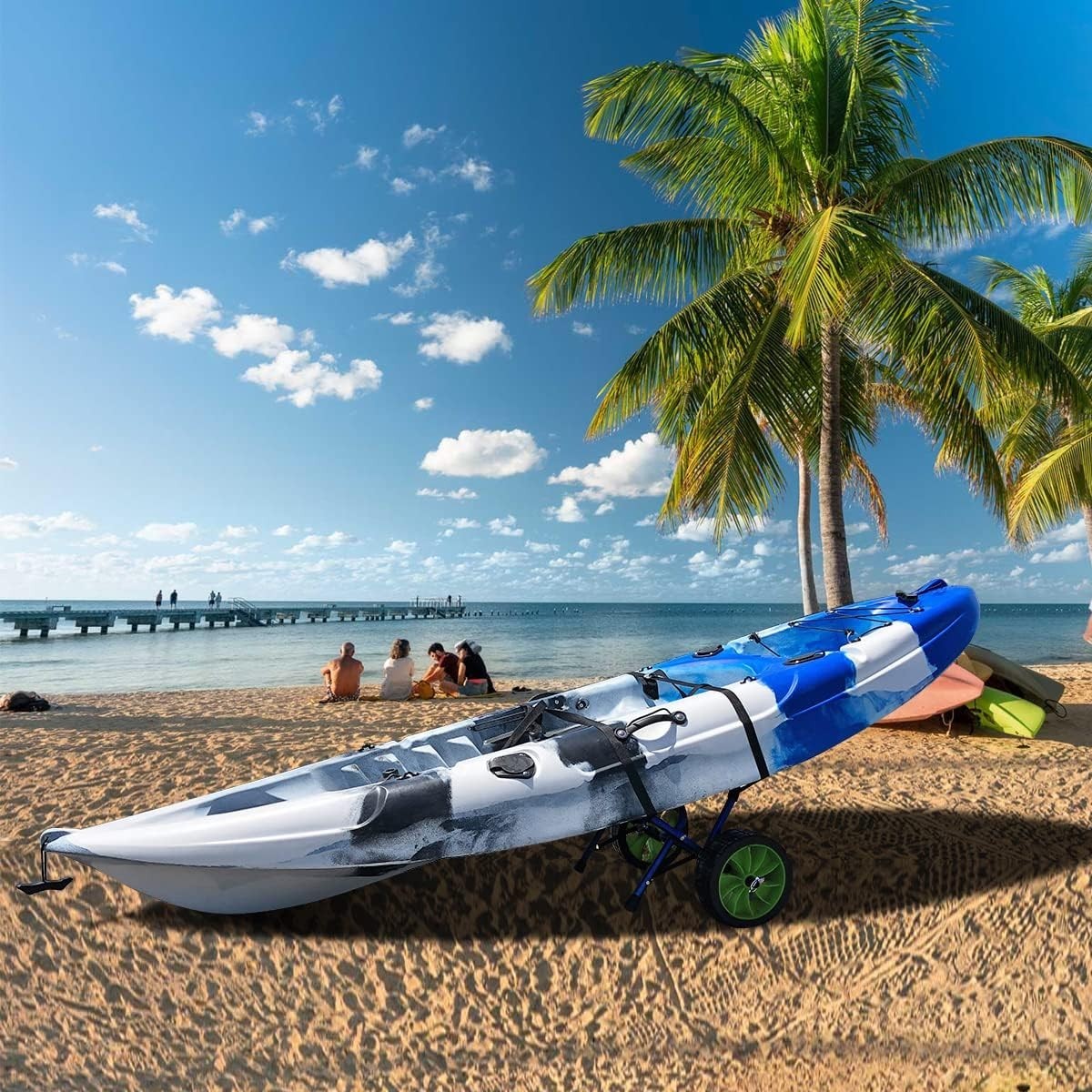 Foldable Kayak Cart – Heavy-Duty 165 lbs Capacity, Easy Transport for Kayaking