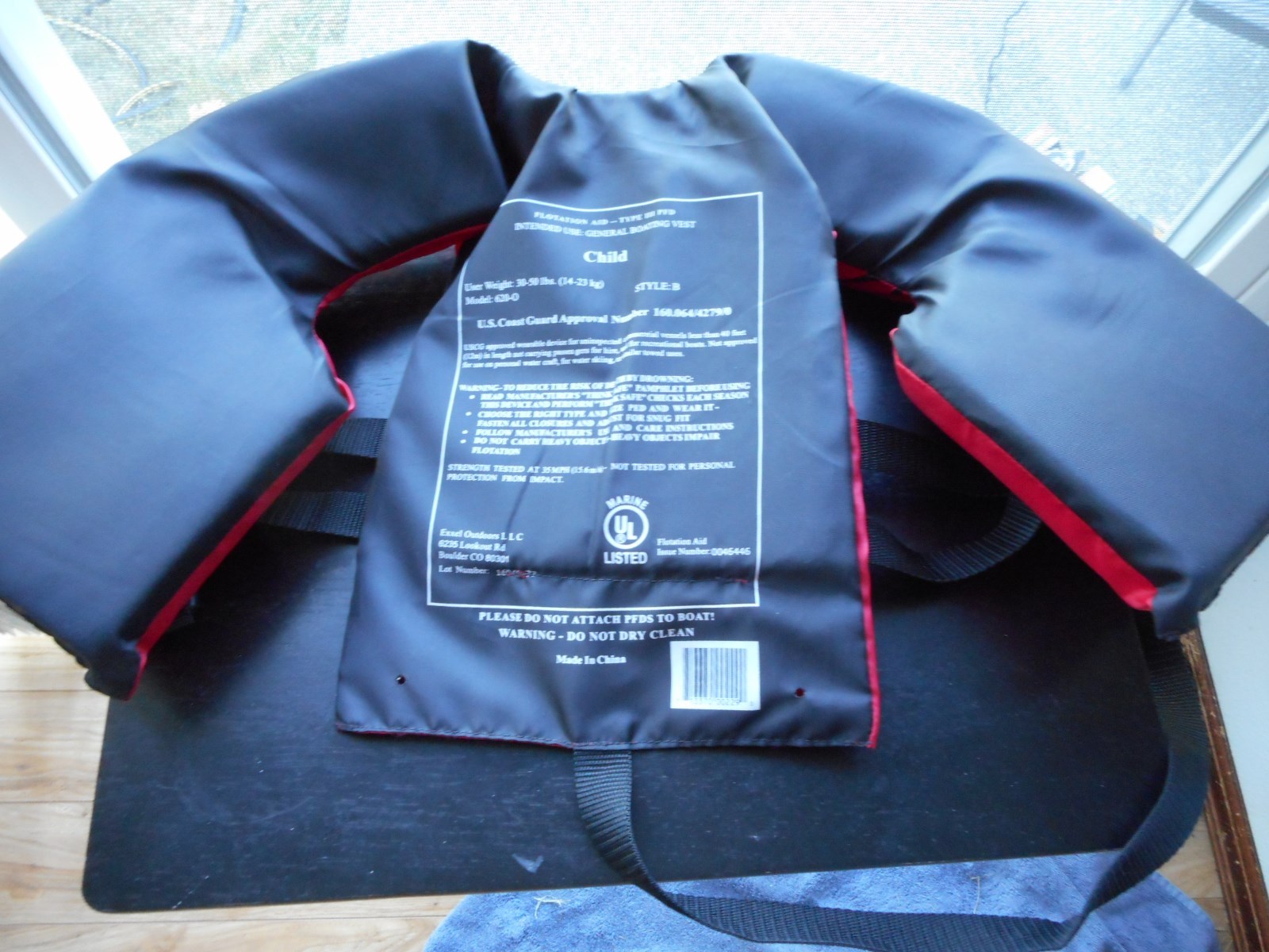 Pre-Owned X20 Child Life Vest 30-50 Pounds, General Boating Vest