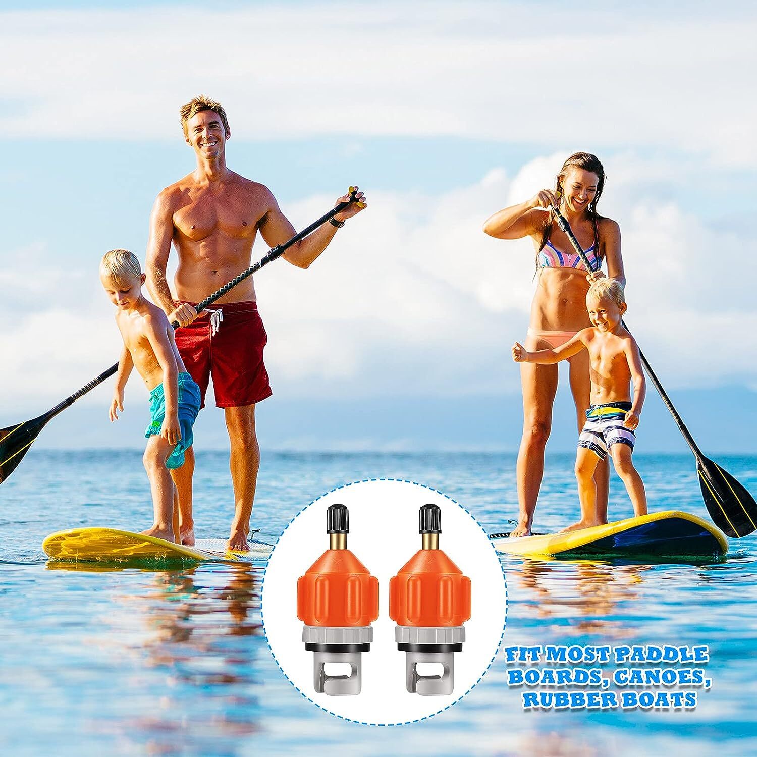 SUP Pump Adapter Inflatable Boat Air Valve Adaptor Paddle Board for Canoe Kayak