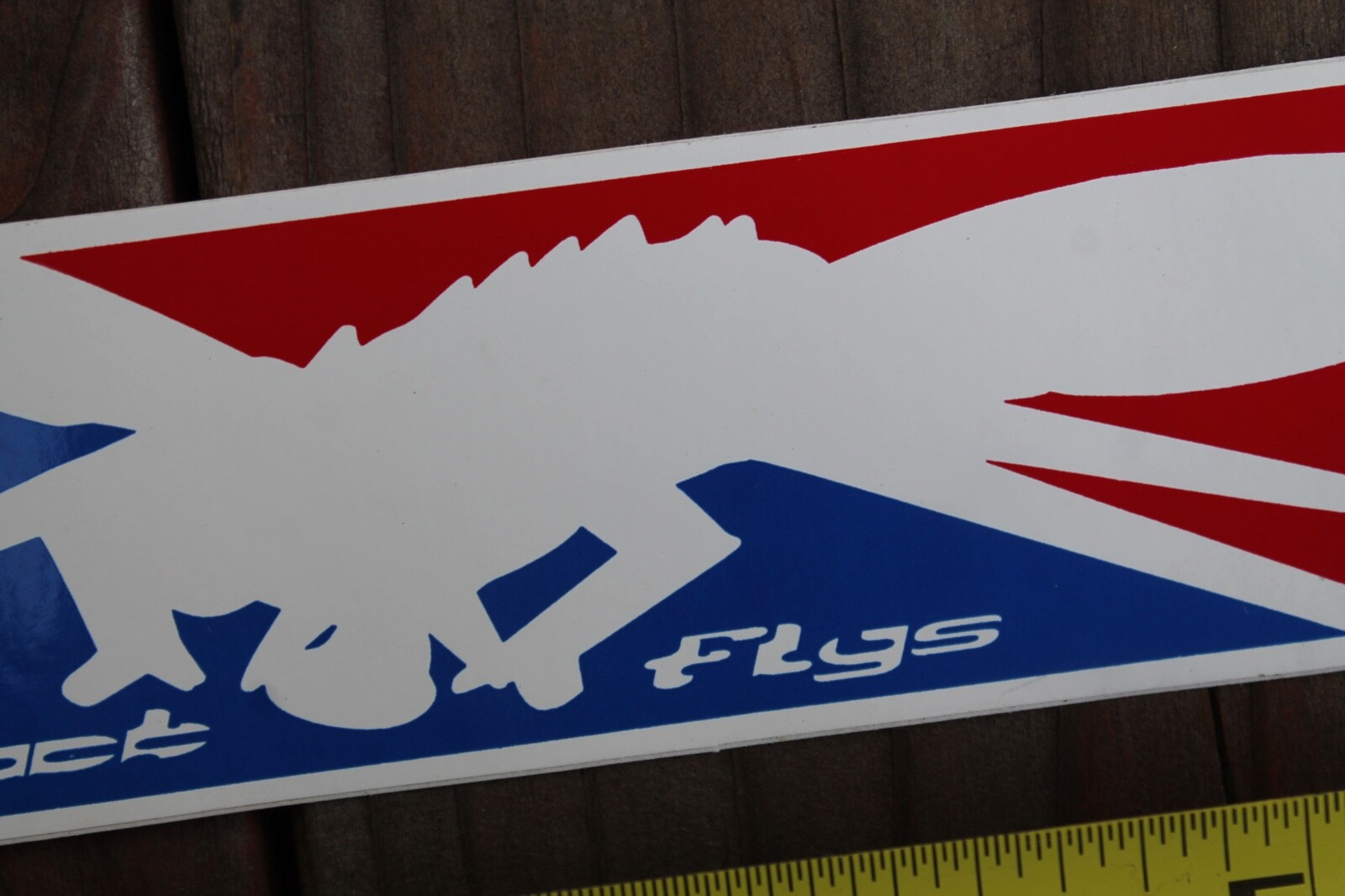 BLACK FLYS Eyewear Red White Blue Fly OG USA SUNGLASSES Vintage Surfing STICKER