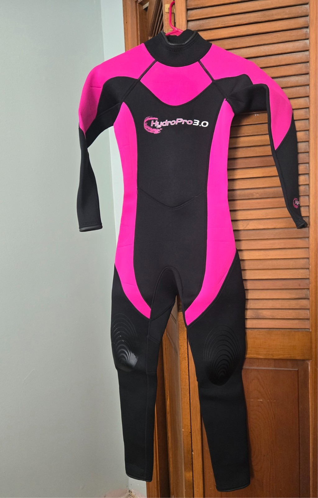 HydroPro 3.0 Wmn Full Length Wetsuit Long Sleeve/Pant 1-Piece Pink/Black 3mm XS