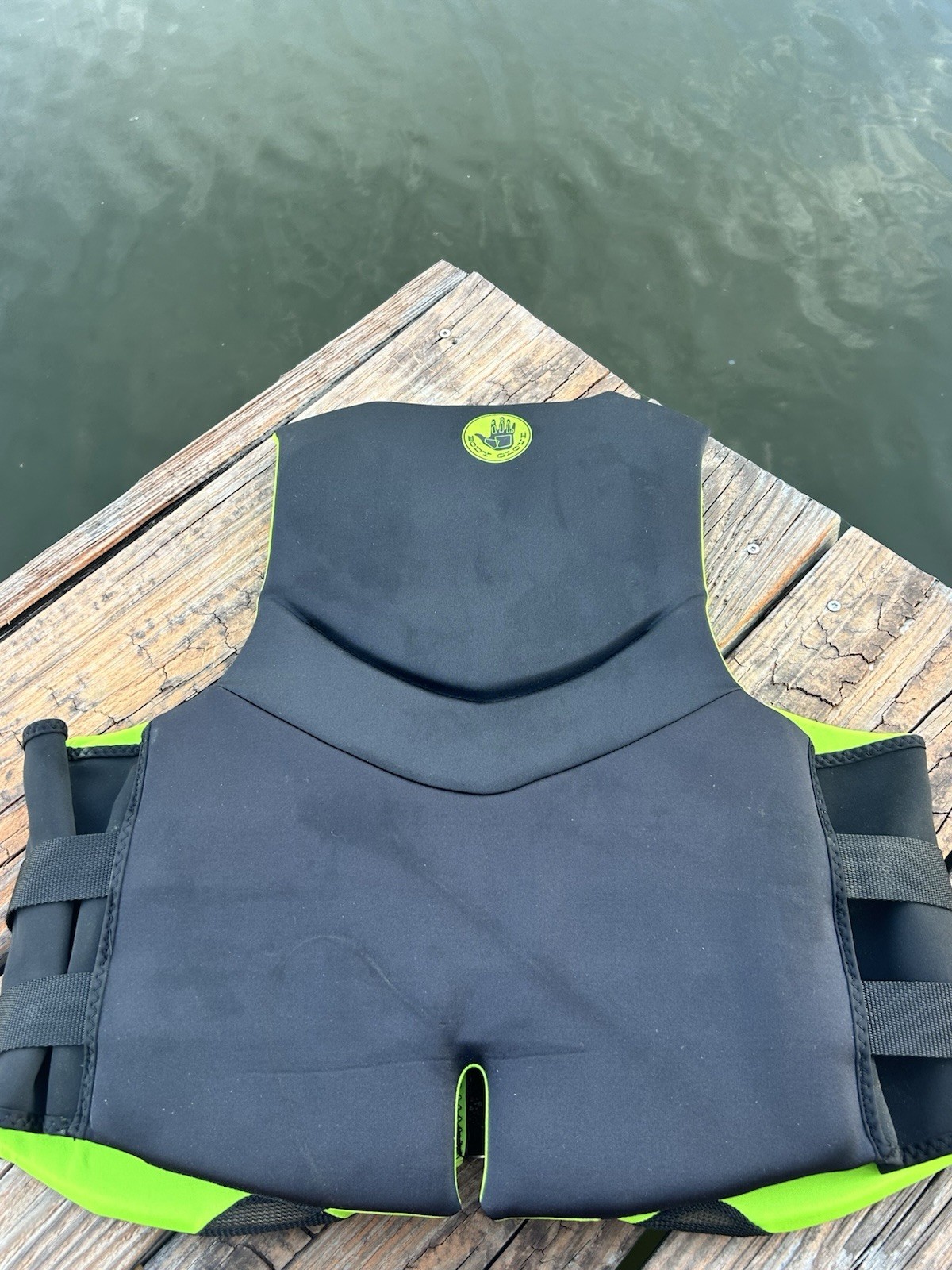 Body Glove Men’s Dual-Size Evoprene PFD, Life Jacket, (Male, Size XL,black Green