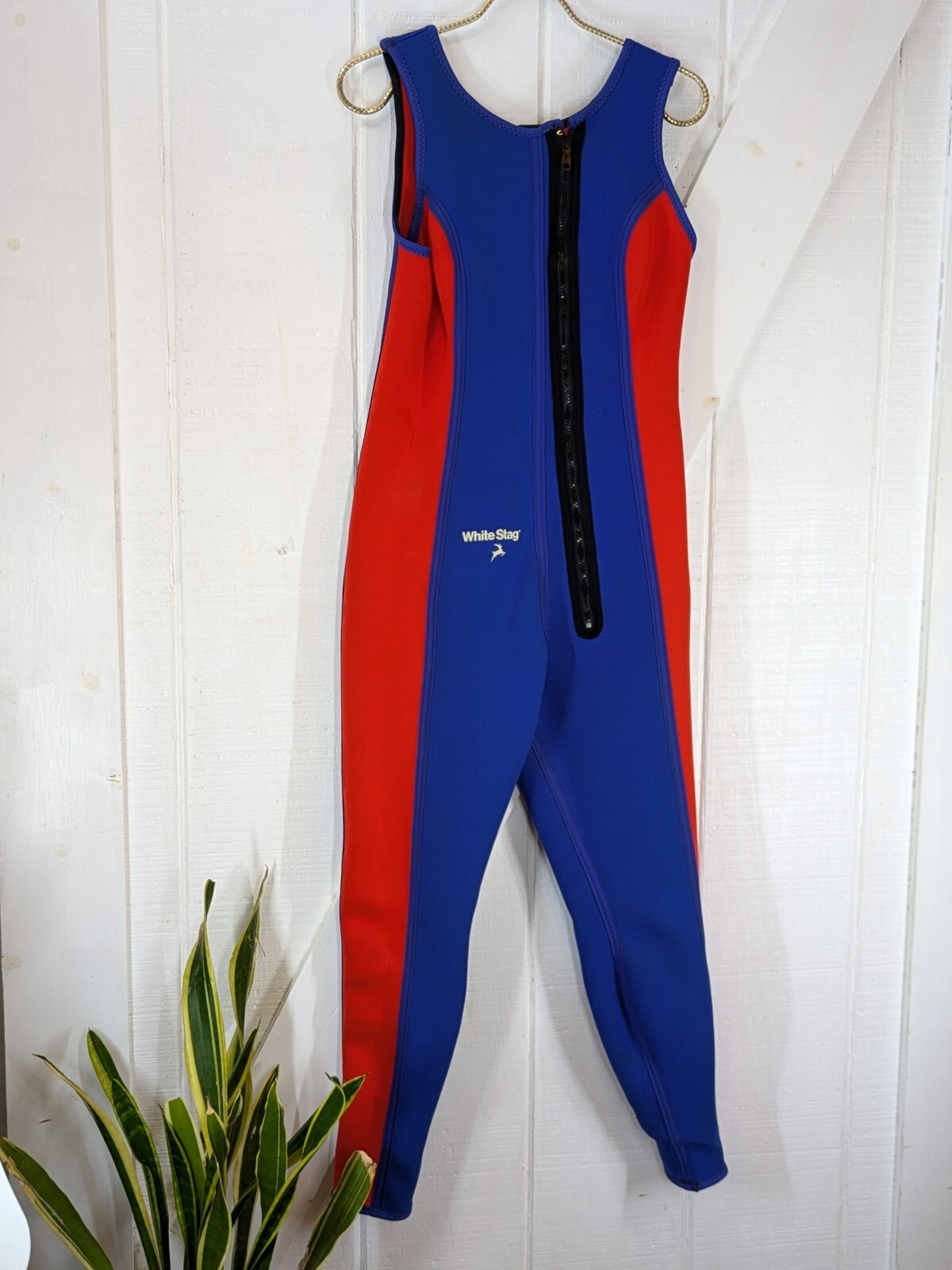 🌊Vintage White Stag 2-Piece Fully Reversible Wetsuit Jacket Set Long *PLS READ!