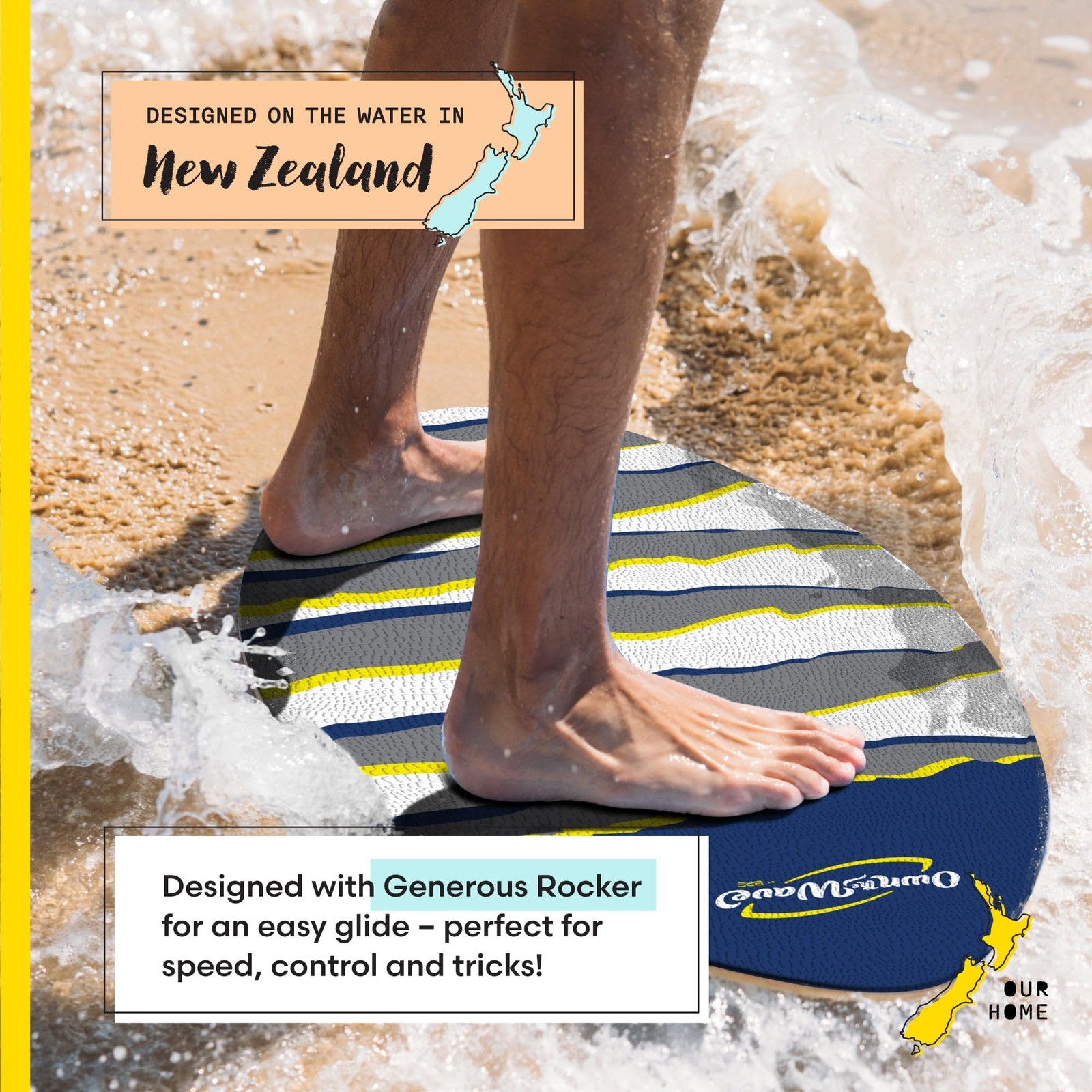 ‘Claw Strike’ Skimboard (35 Inch, Dark Blue)