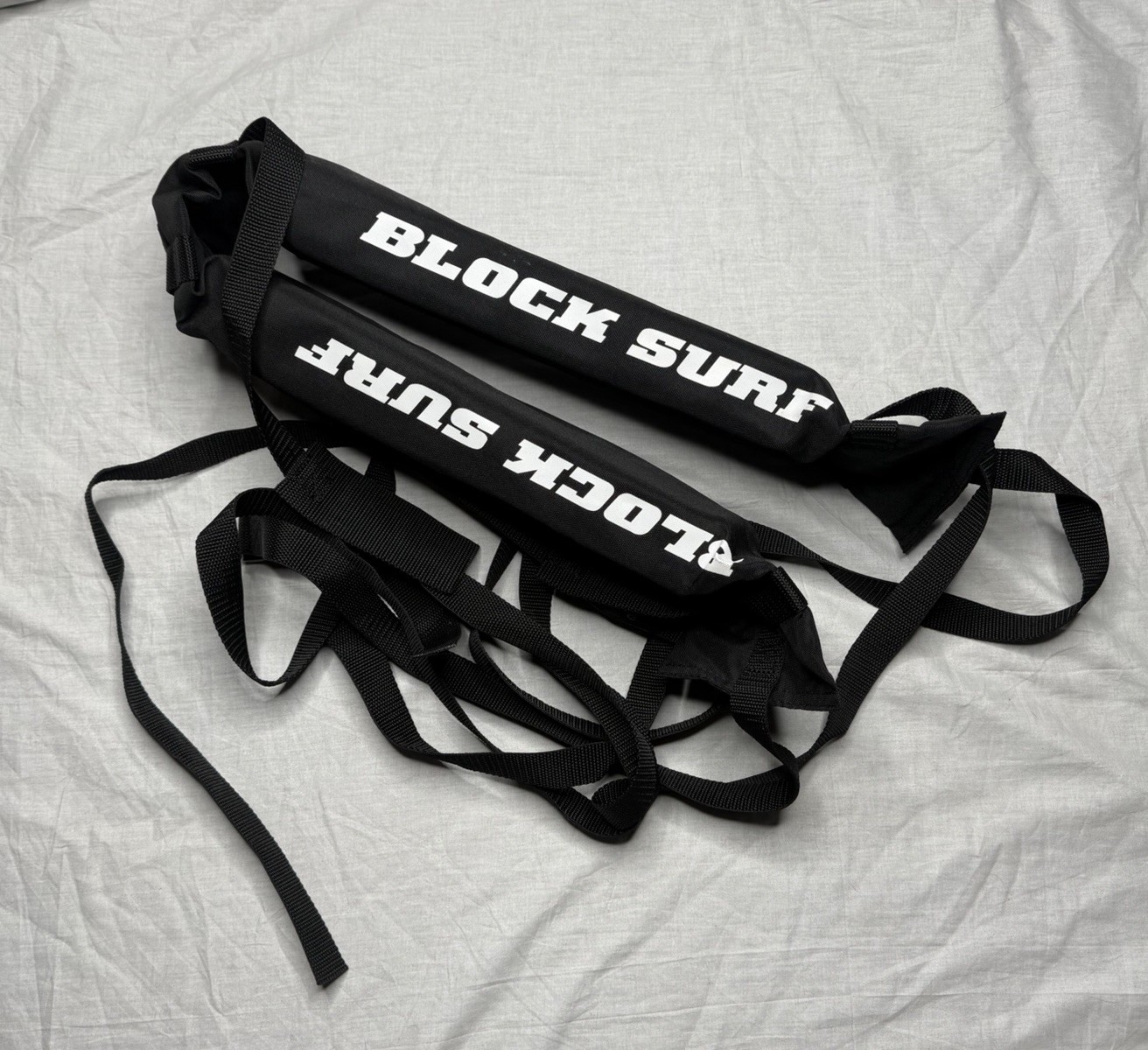 Block Surf Surfboard Car Roof Rack Pads with Straps