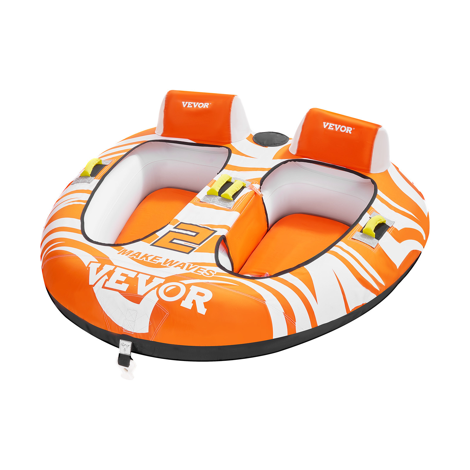 VEVOR Towable Tubes for Boating 2-Person Inflatable Boating with 2 Cockpits