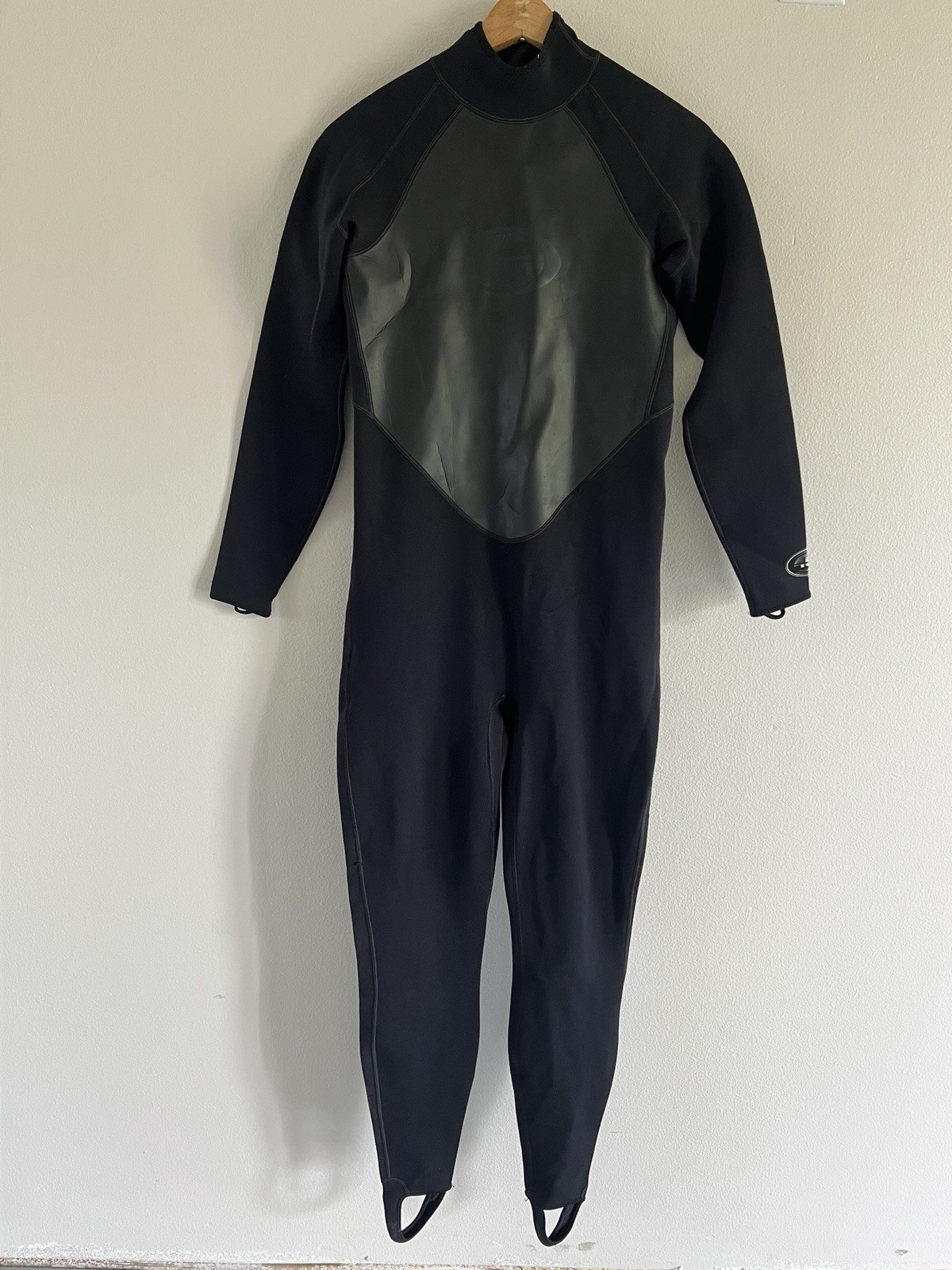 Deep See Wetsuit Mens Black Full Body 0.5mm Front Zip Scuba Surf Dive .5 SizeM