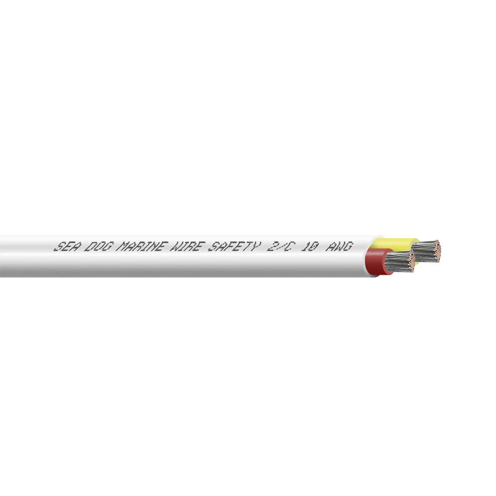 Sea-Dog 10/2 AWG Flat Duplex Safety Wire – Red/Yellow – 100′ [8010222]