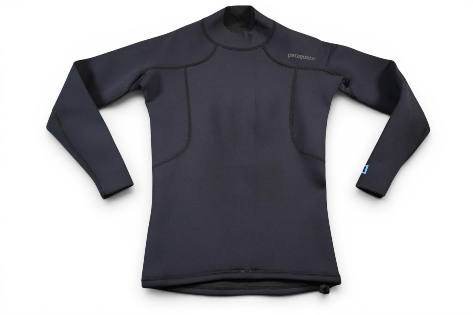 Patagonia R1 Long Sleeve Wetsuit Top Mens Black Neoprene Surf Flying Yulex Fish