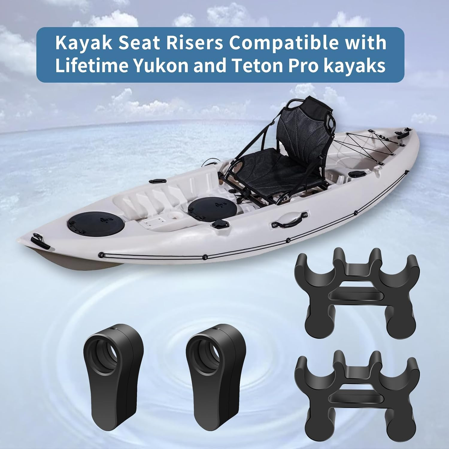 Kayak Seat Risers Compatible with Lifetime Yukon and Teton Pro Kayaks