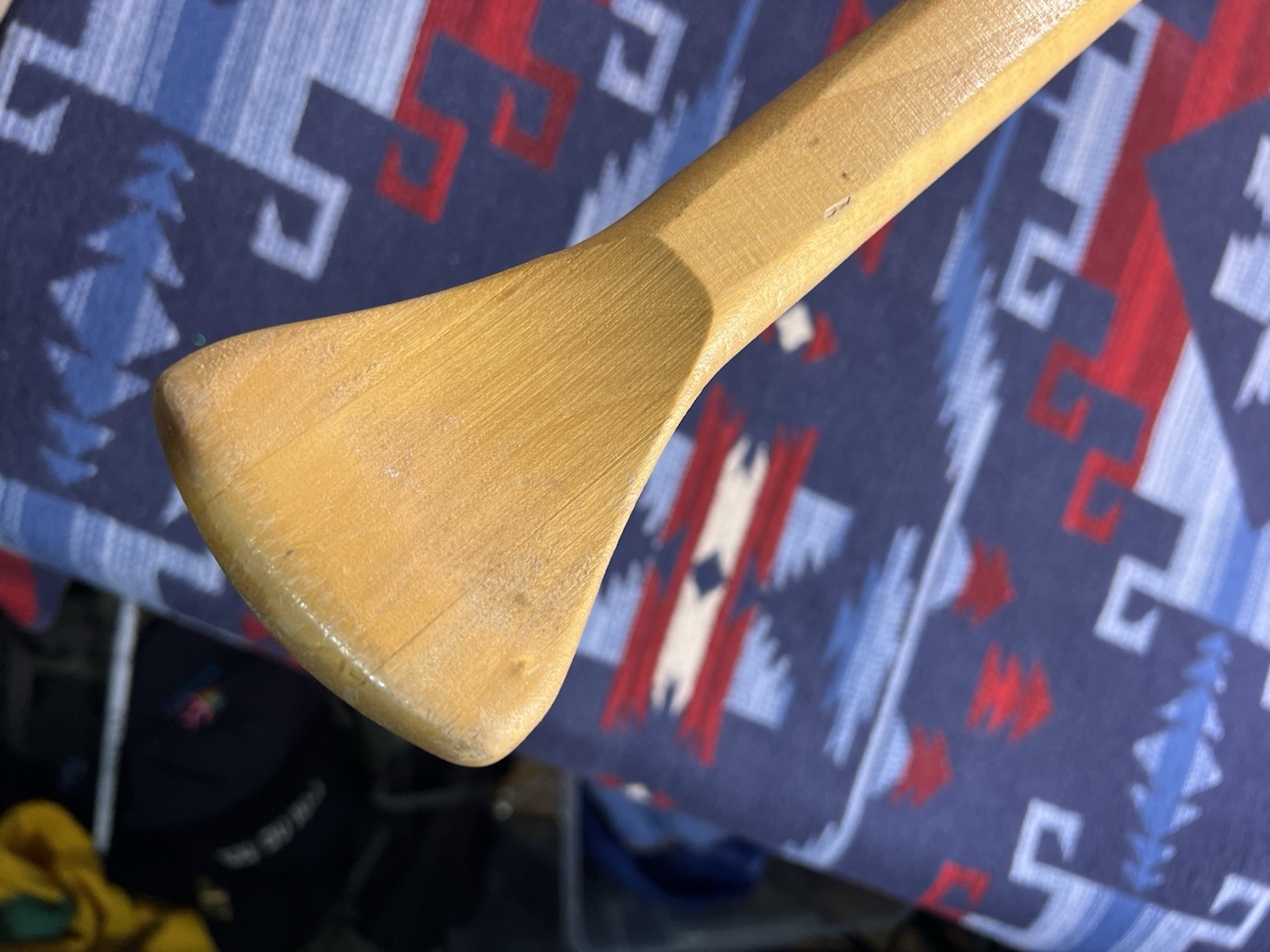 Vtg Wood Feather Brand Canoe Paddle 58” 59″ Beaver Lake Boat Wooden Lightweight