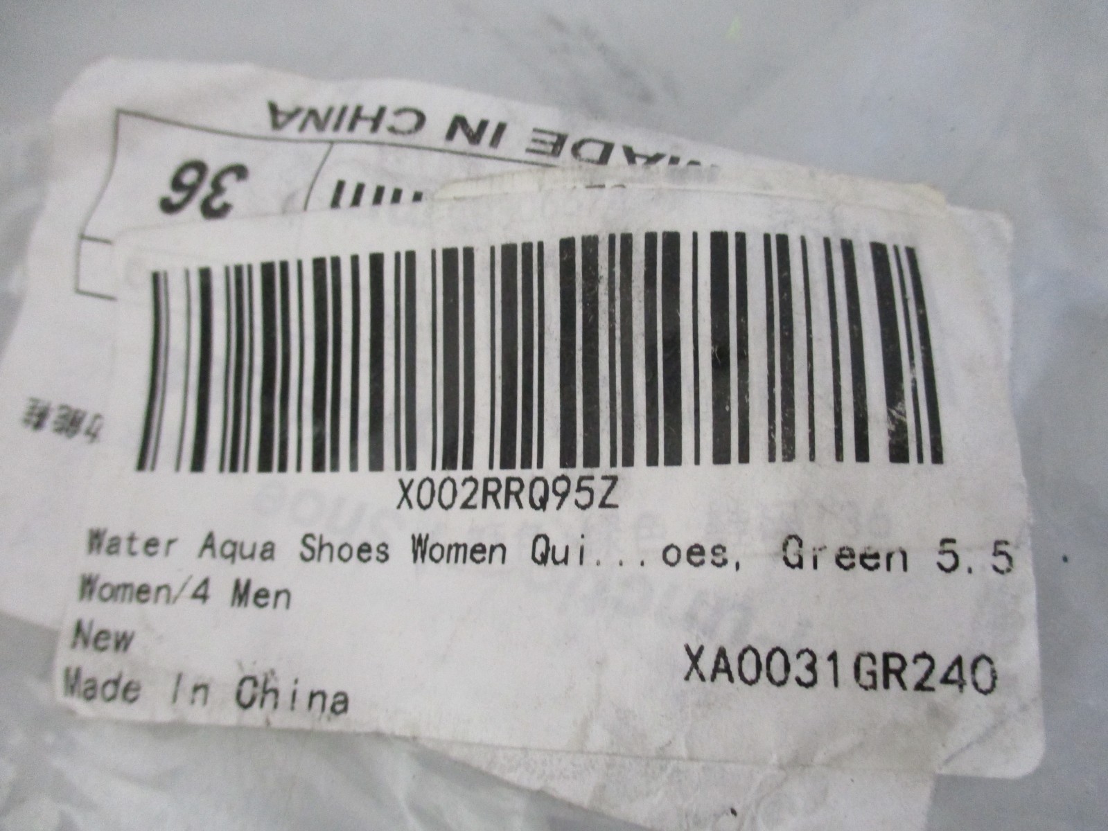 SAGUARO Neon Green & Black AQUA WATER SHOES Women’s SIze 5.5 ~ Brand New