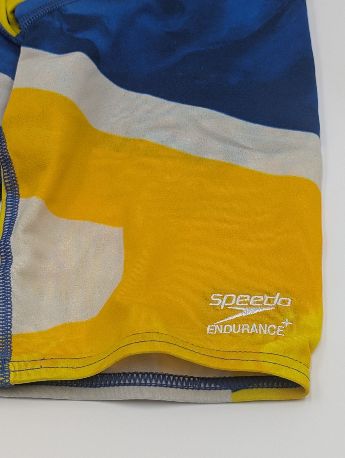Speedo Boys Youth Size 26 Competitive Jammer Endurance+ Swim Suit Sapphire/Gold