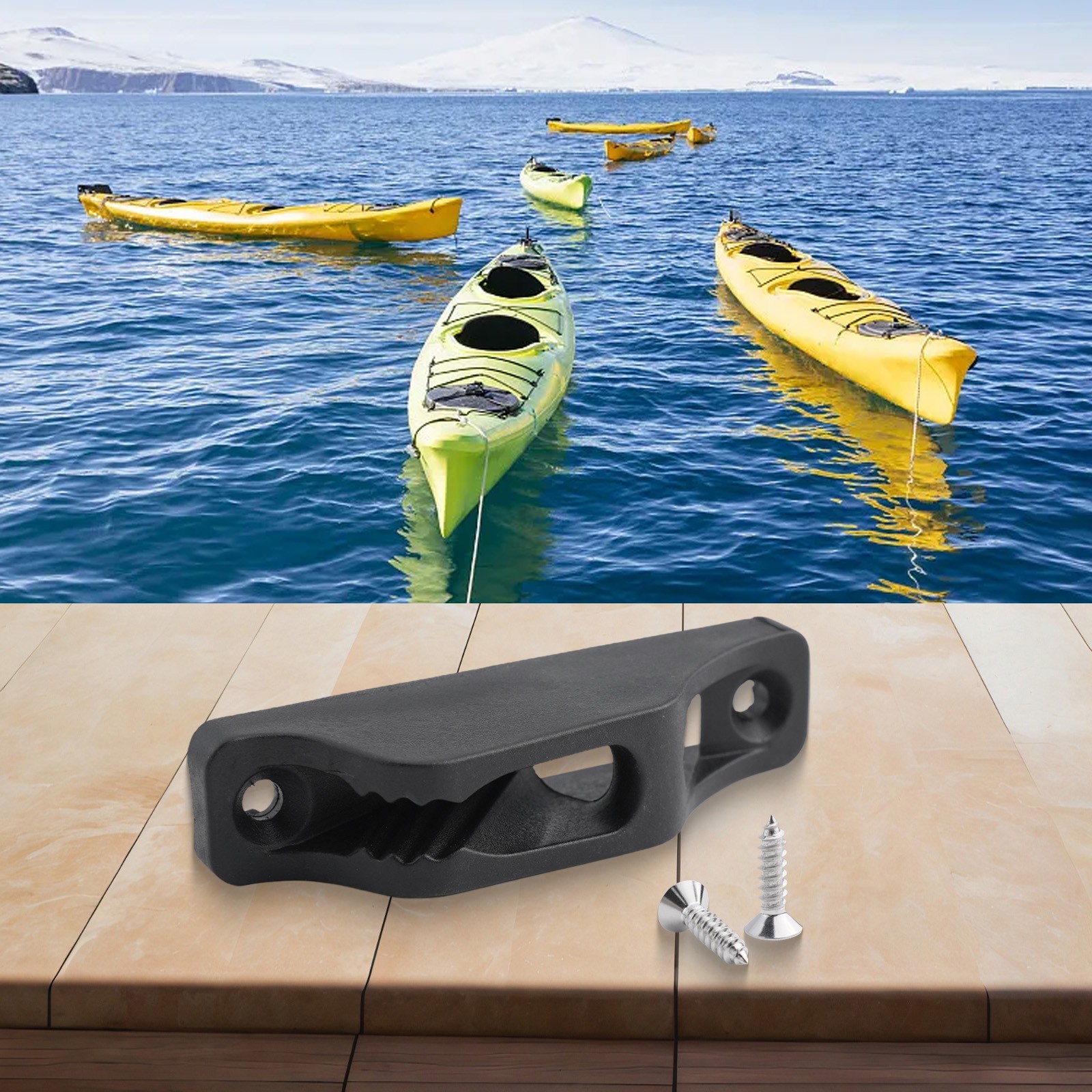 Dark Nylon Cleat Easy To Adjust Easy To Adjust While Sailing Colour Dark