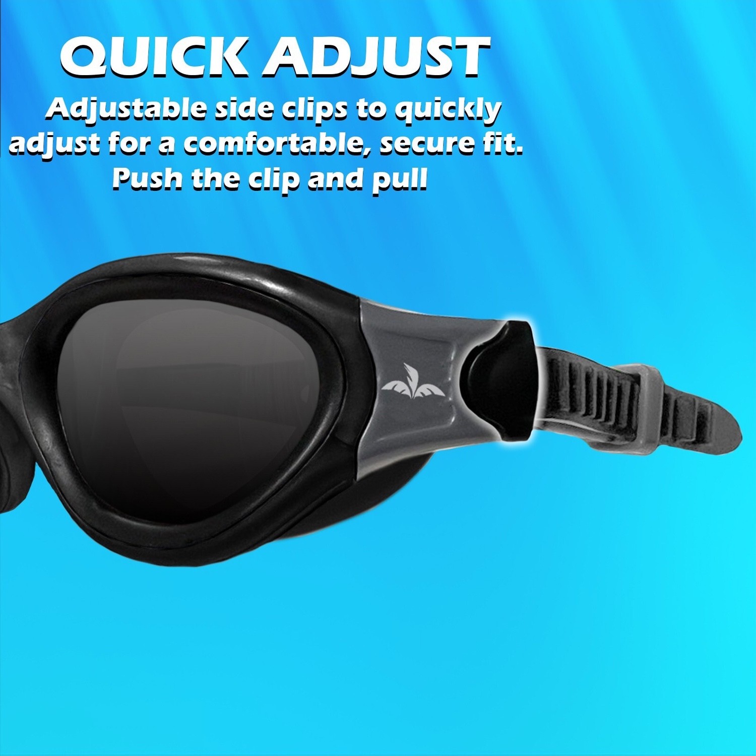 Polarized Swimming Goggles with Case Adult Anti Fog Open Water UV Protection