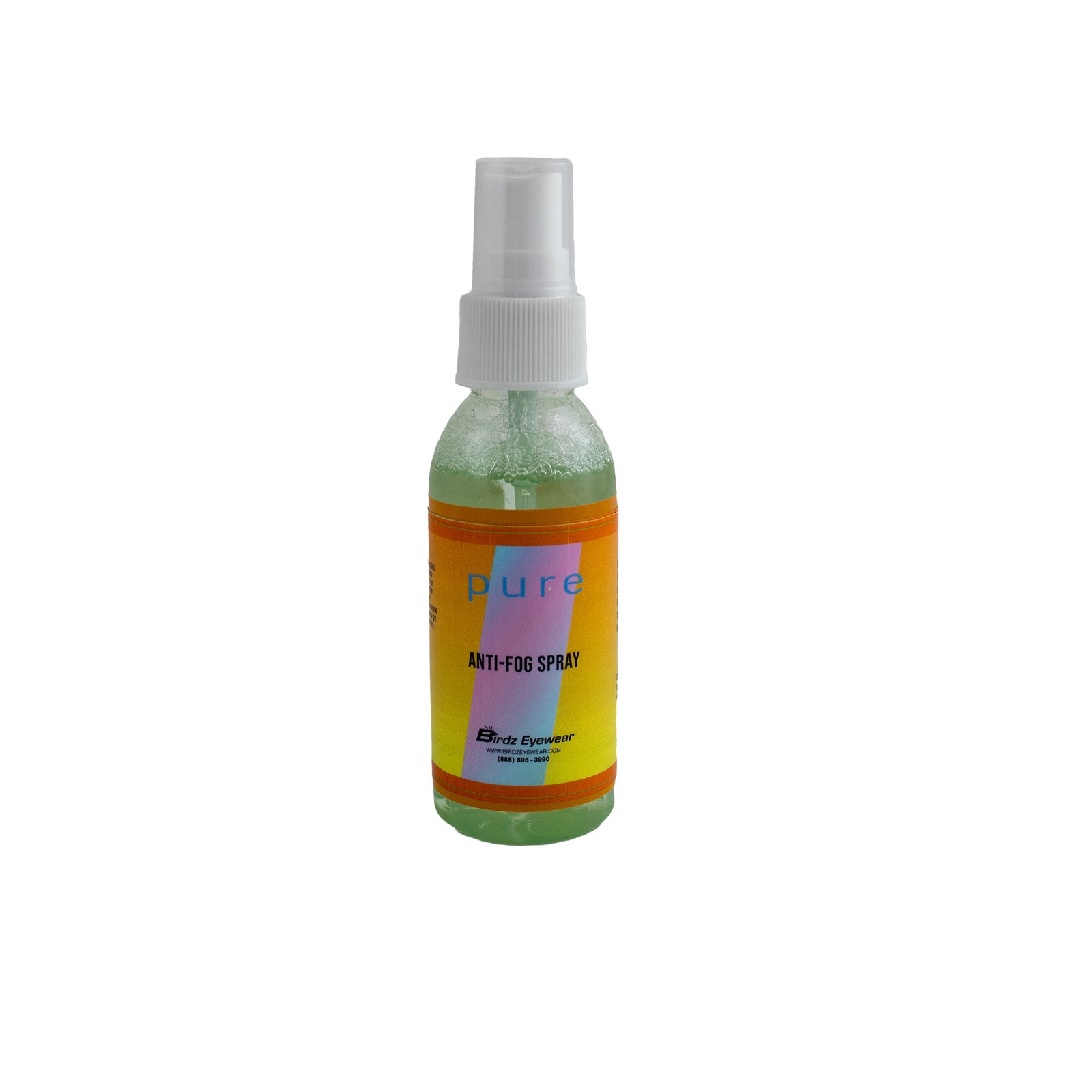 10 2oz Bottle of Birdz Anti Fog Spray for Glasses Swimming Paintball Diving