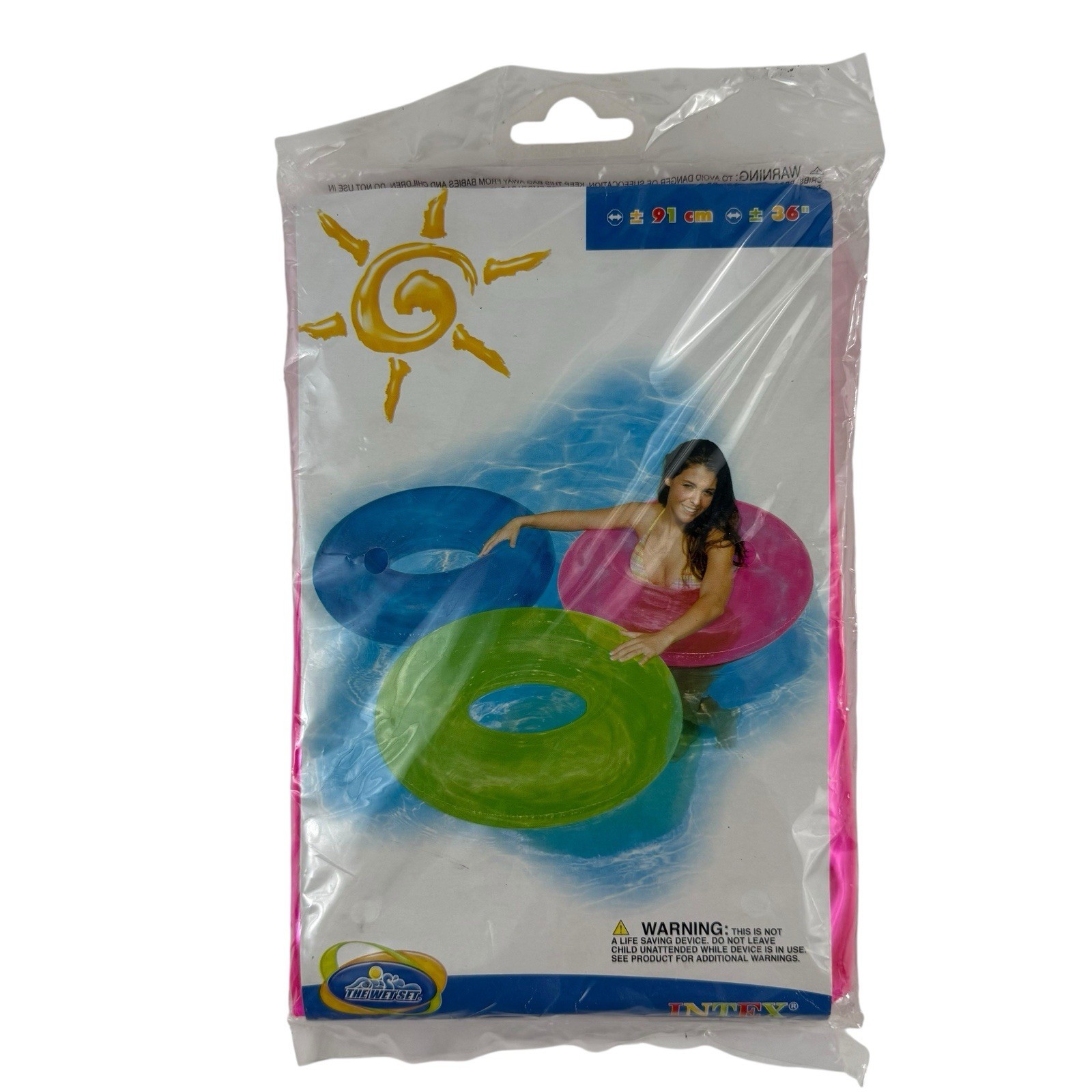 Intex 36 Inch Pink Tire Tube 59251TT 2005 The Wet Set Sealed Summer Pool
