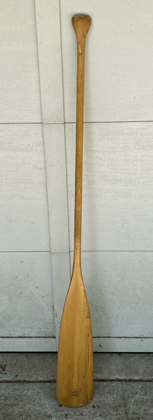 Vintage Smokers Brand Wooden Canoe Wood Paddle 65″ Paddling Kayak