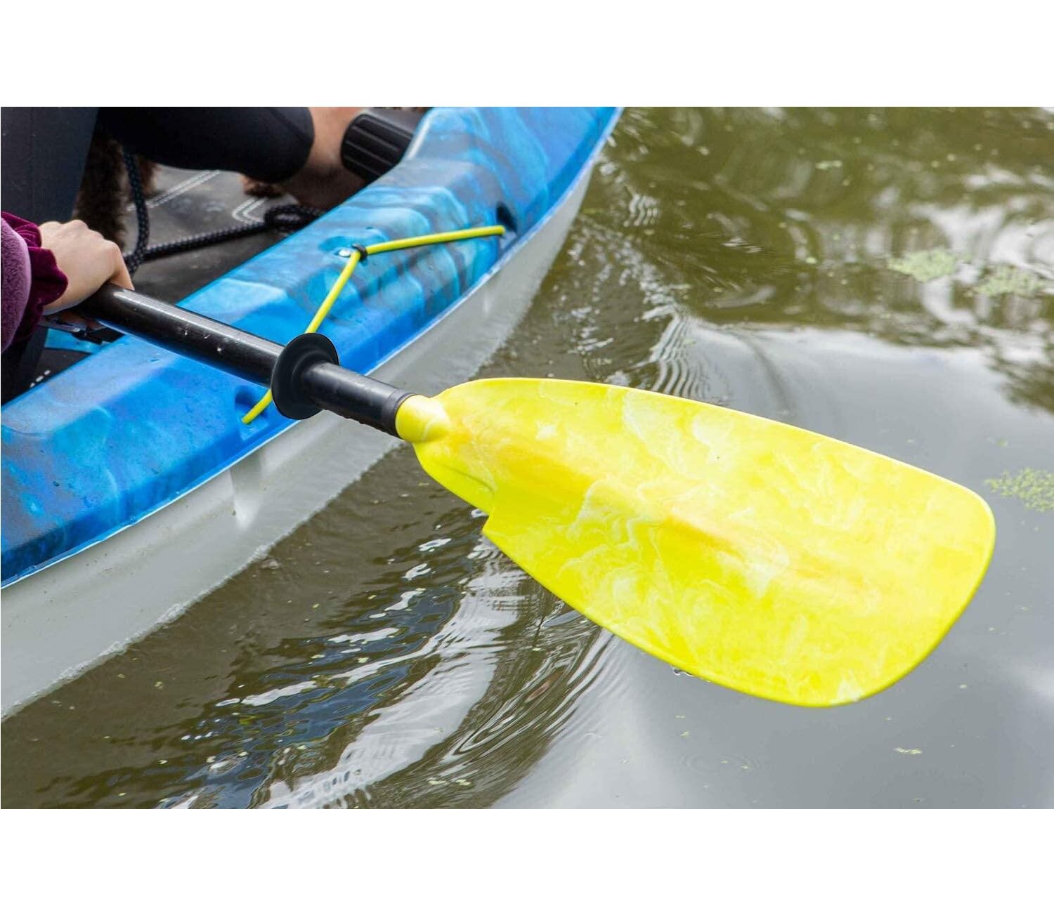 6 Pcs Kayak Paddle Drip Rings Rubber Canoe Rings Black Blue Orange Set
