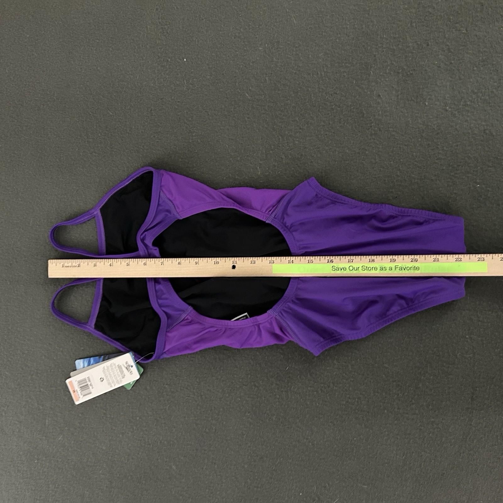 Speedo Swimsuit Girls Competition Sz 28 NEW Purple Practice Suit “Jaguars”