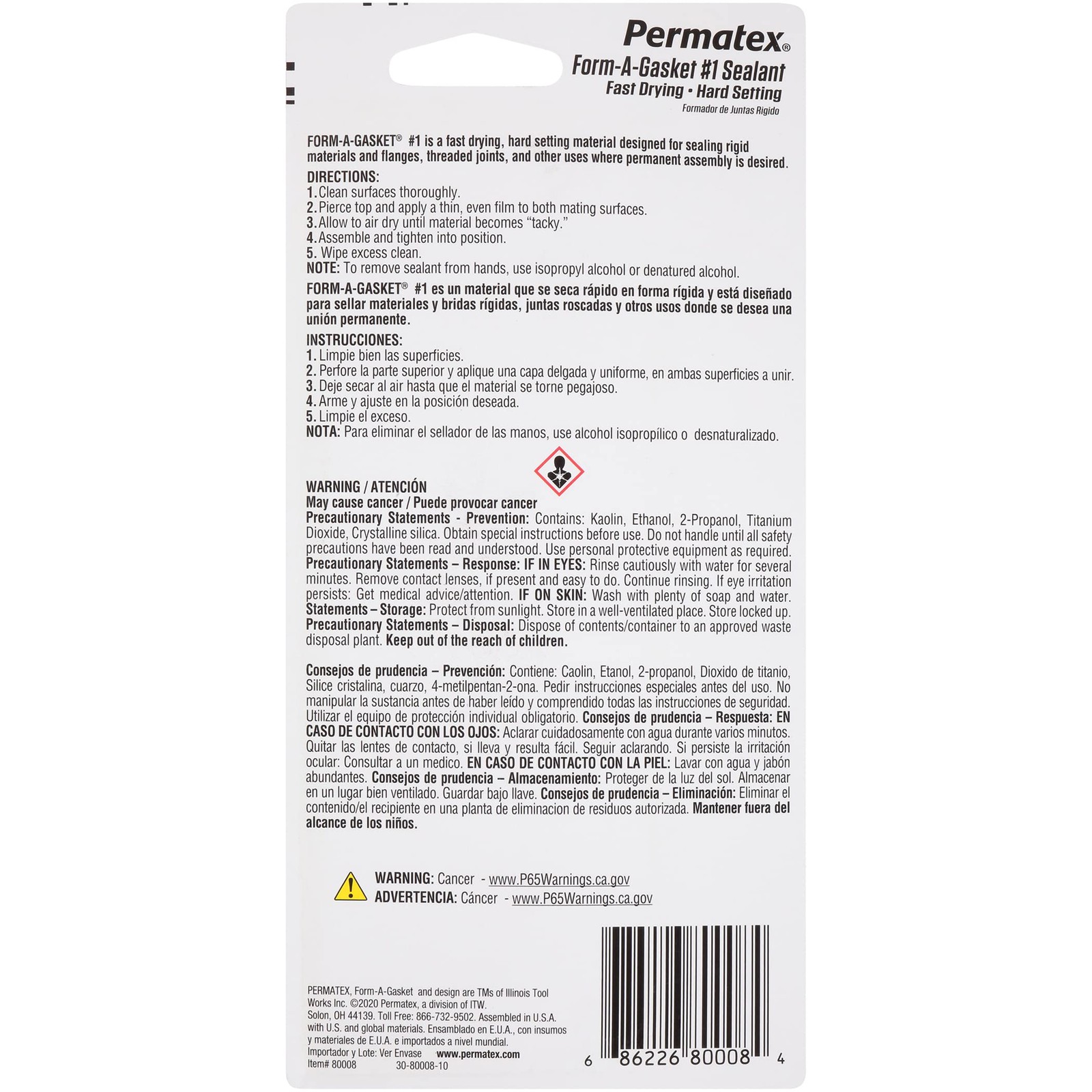 Permatex 80008 Form-A-Gasket #1 Sealant, 3 oz. 3 Fl Oz. (Pack of 1), Factory