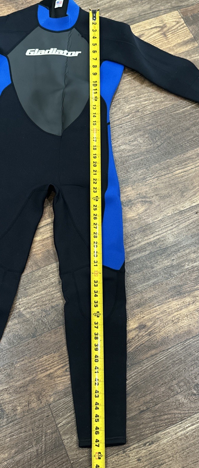 Gladiator Full Wetsuit – Youth Kids – 14 Black Gray Blue Surf Water Sports PWC
