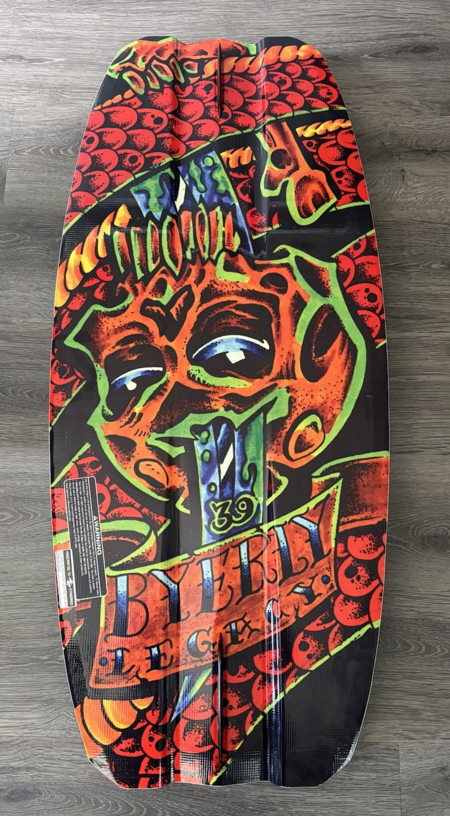2008 HYPERLITE Byerly LEGACY Scott BOUCHARD Skull BONES Concave Wakeskate 39”