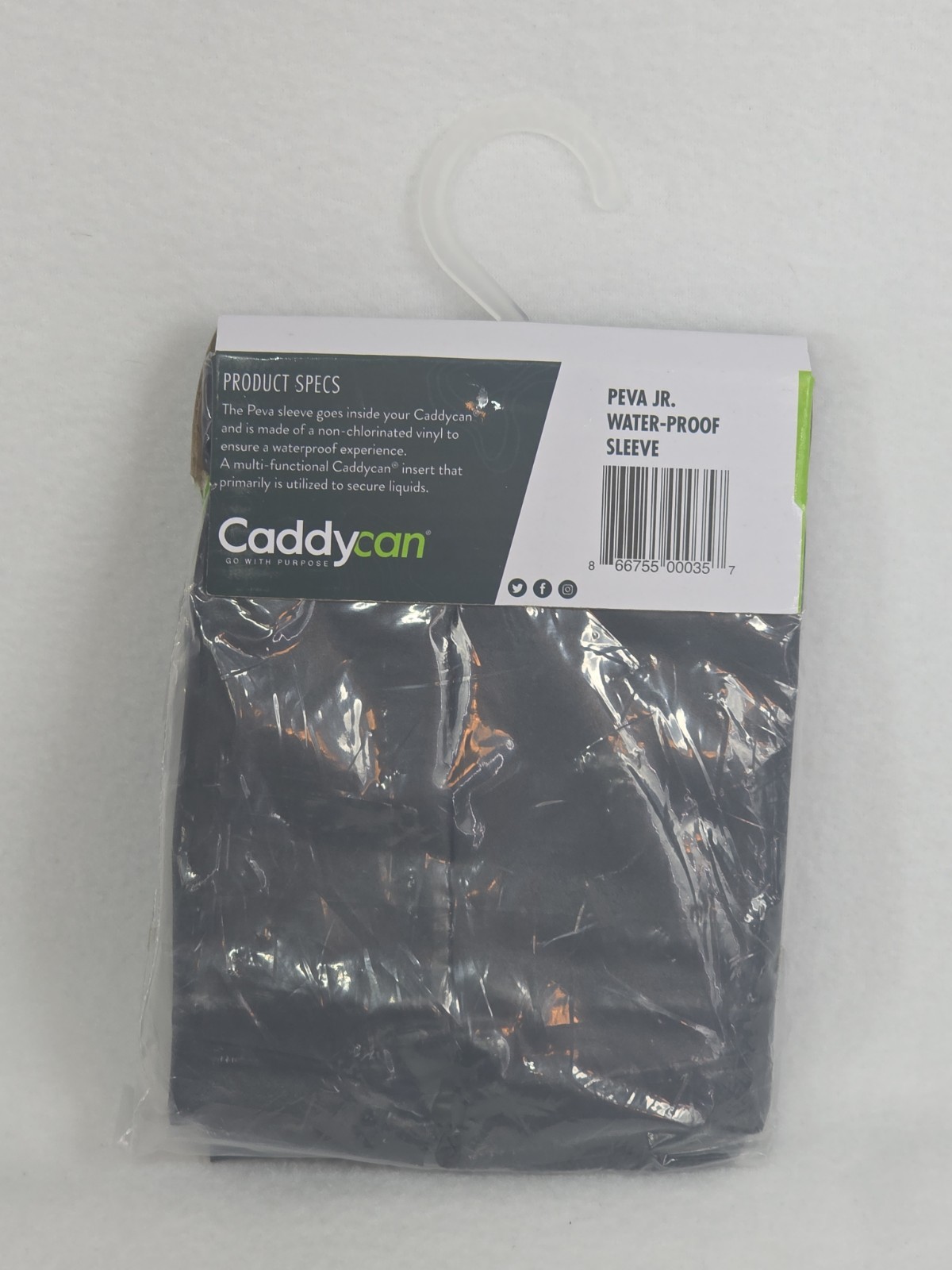 ​Caddycan PEVA Jr Water-Proof Sleeve Black New Sealed Boat Golf Cart Trash Liner