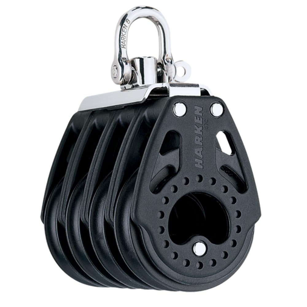 Harken 57mm Carbo Quad Block Swivel 2380 lb Max Working Load 2631