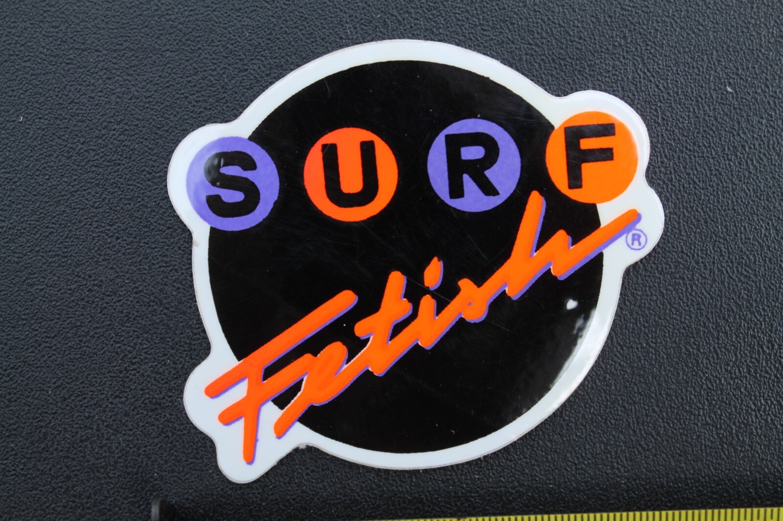 Surf Fetish Neon Orange Purple Surfboards Wave 80’s V48B Vintage Surfing STICKER