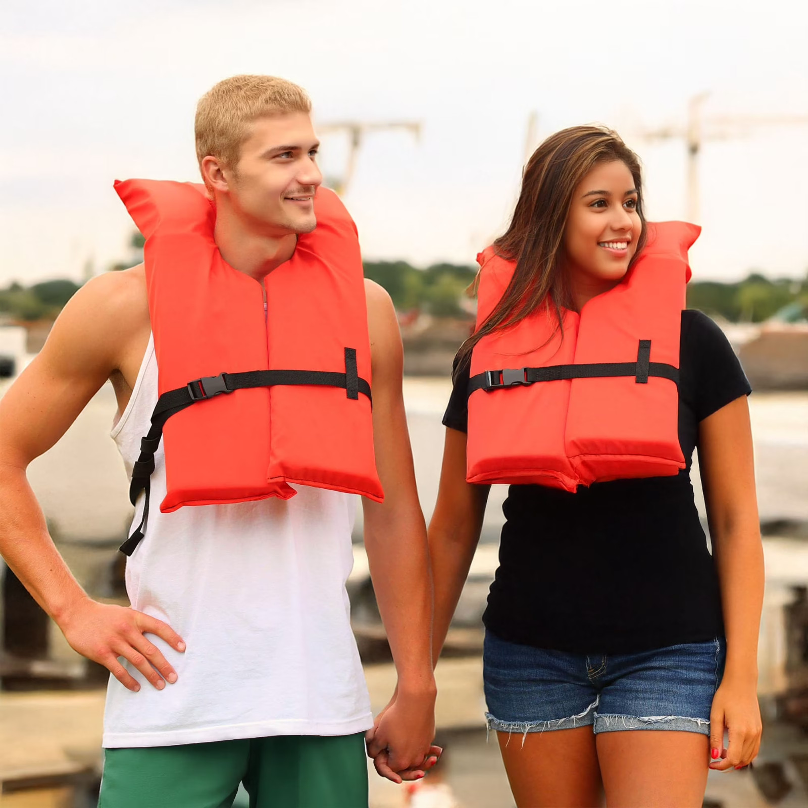 (2 pack) Ozark Trail Unisex Adult Type II PFD Life Jacket with Adjustable Belt i