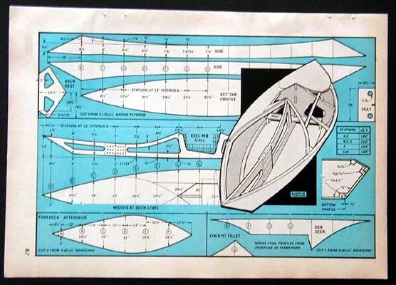 14′ Plywood Kayak Flat Bottom How-To build PLANS easy Build