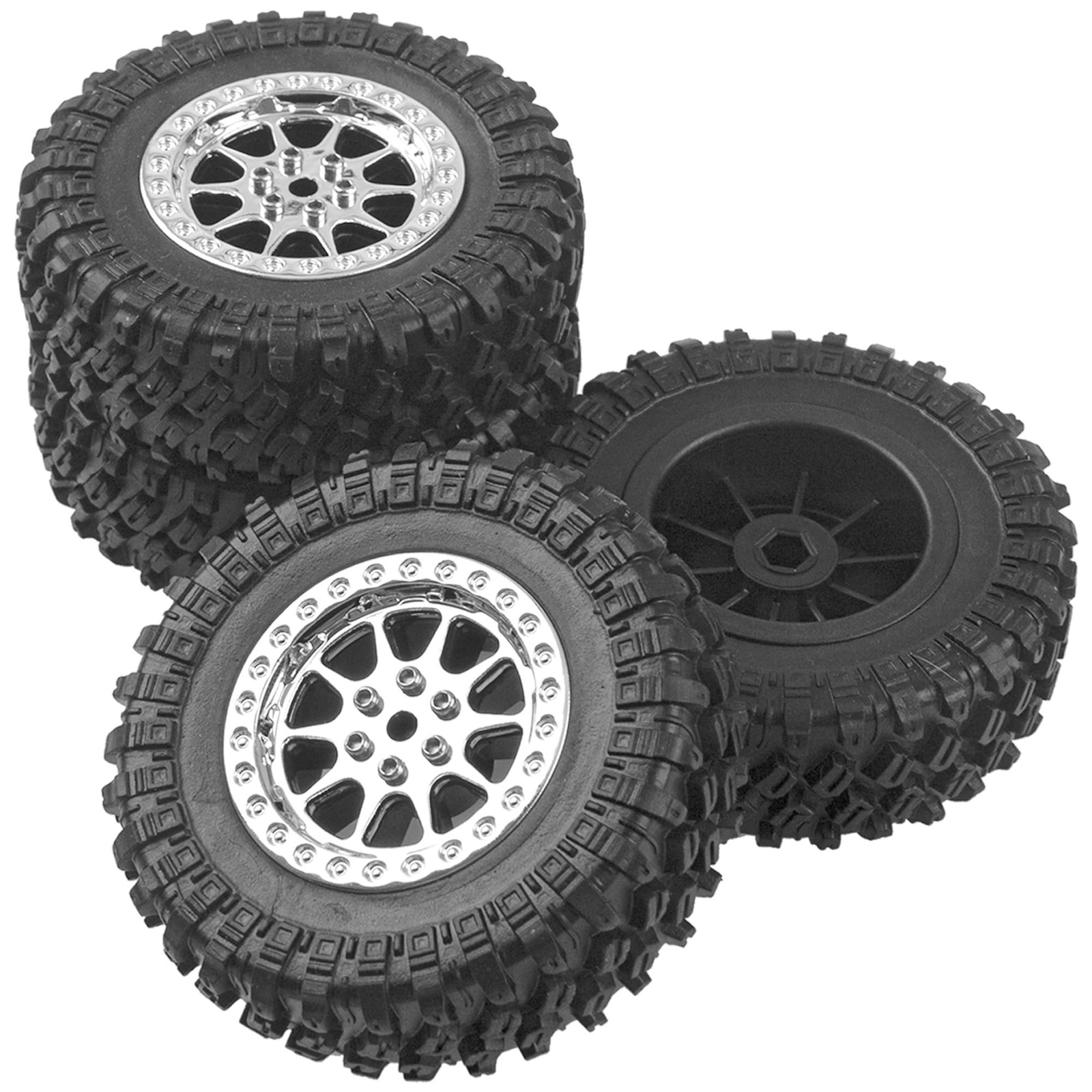 OD 2.7″ Rubber Tires & Plastic Wheel Rims Compatible with MN Model MN90 MN91 …