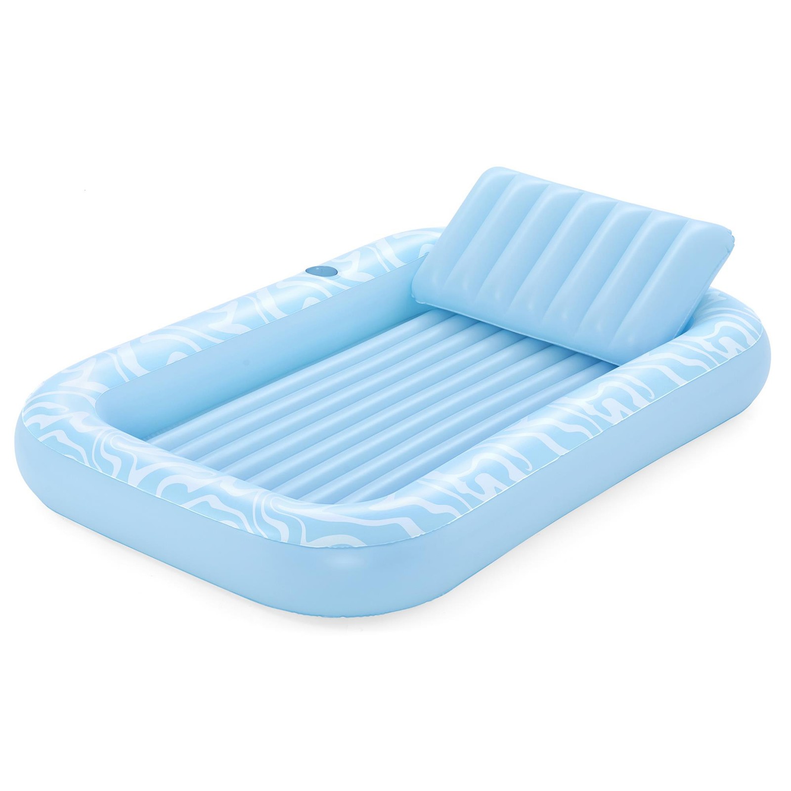 H2OGO! Sun-Kissed Tanning Lounge, 6’8″ x 54″ x 10″ XL Inflatable Pool Float