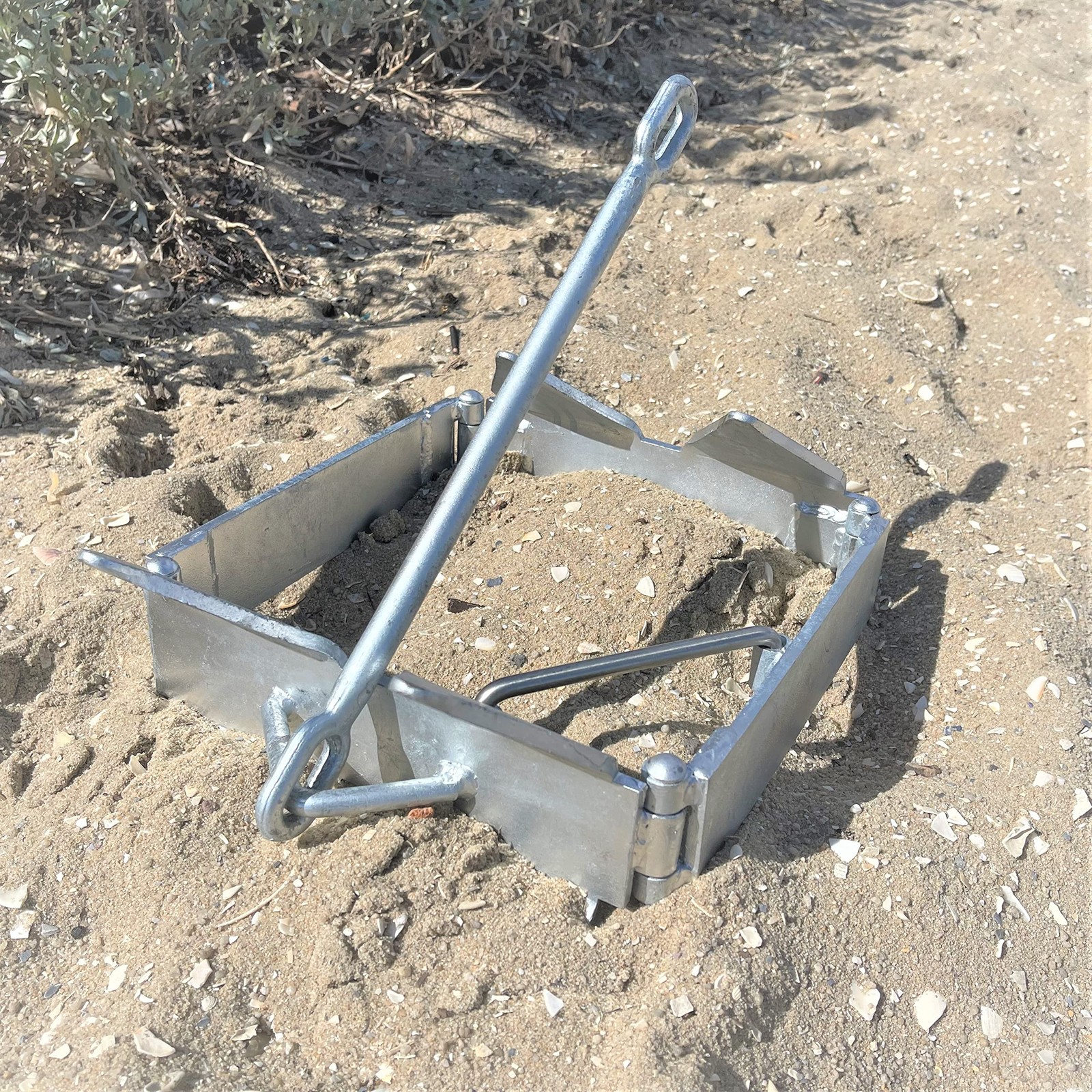 Anchor for Boats 13 lb Galvanized Steel Folding Pontoon Boat Anchor, Holds Bo…
