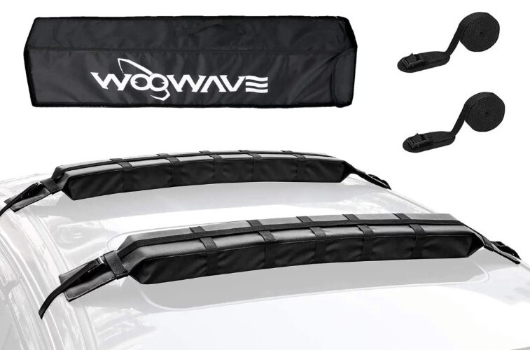WOOWAVE Kayak Roof Rack Pads Universal Car Surfboard Vehicle Roof Pads