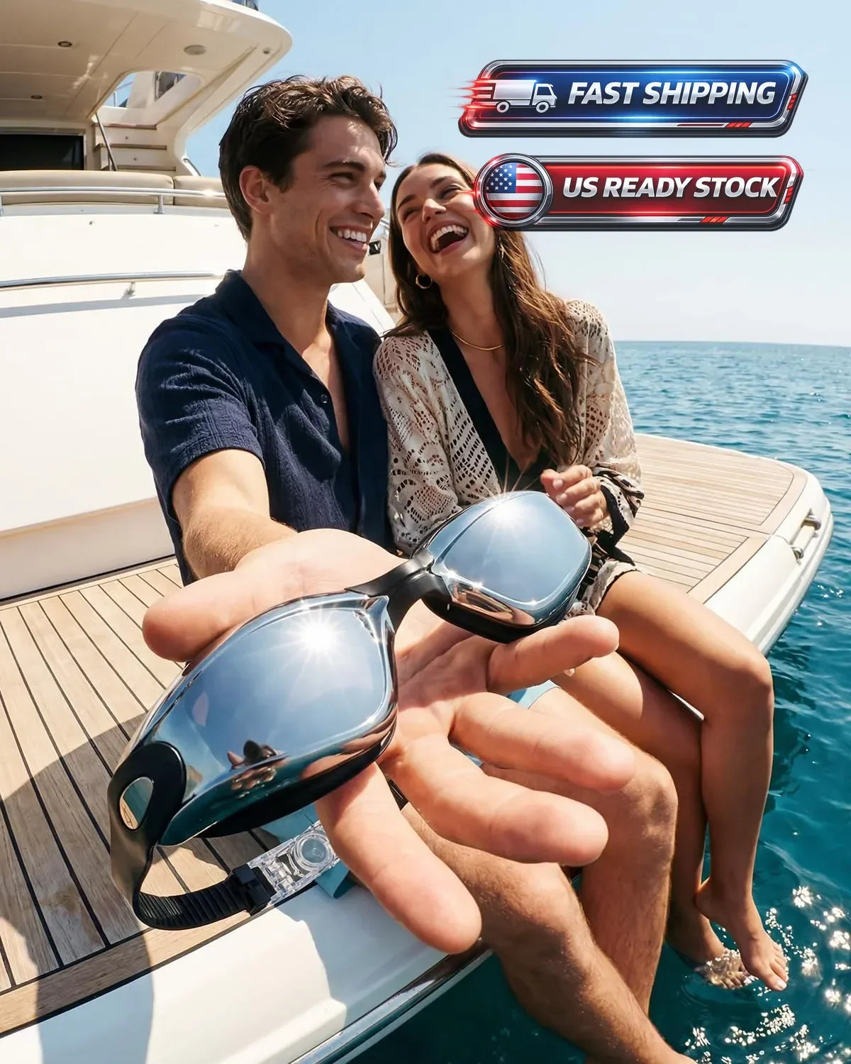 New Speedo Sunny Unisex Swim Goggles – Anti‑Fog, UV Protection;