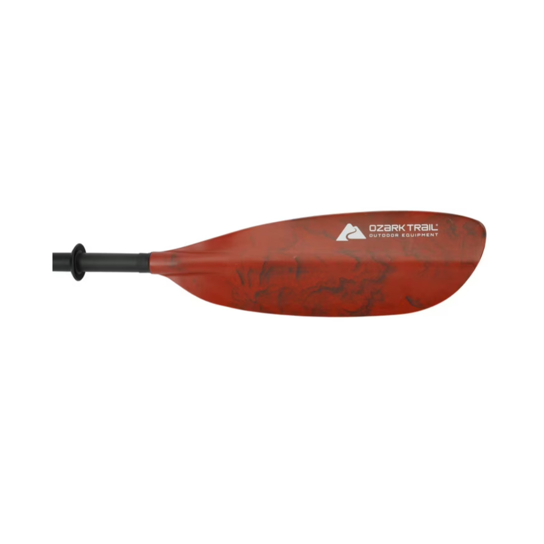 Ozark Trail Adult Aluminum Kayak Paddle, 94.5 inch Red and Gray