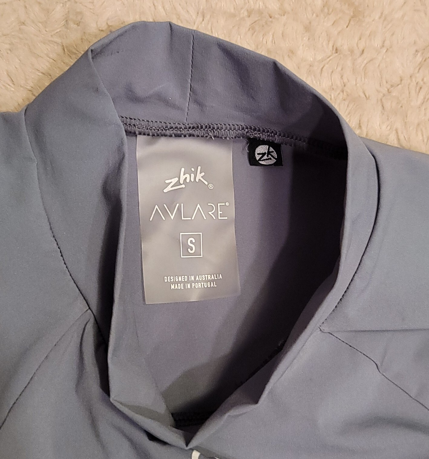 Zhik Avlare Hydrophobic Water Repellent Gray Long Sleeve Shirt Stretch Men’s S