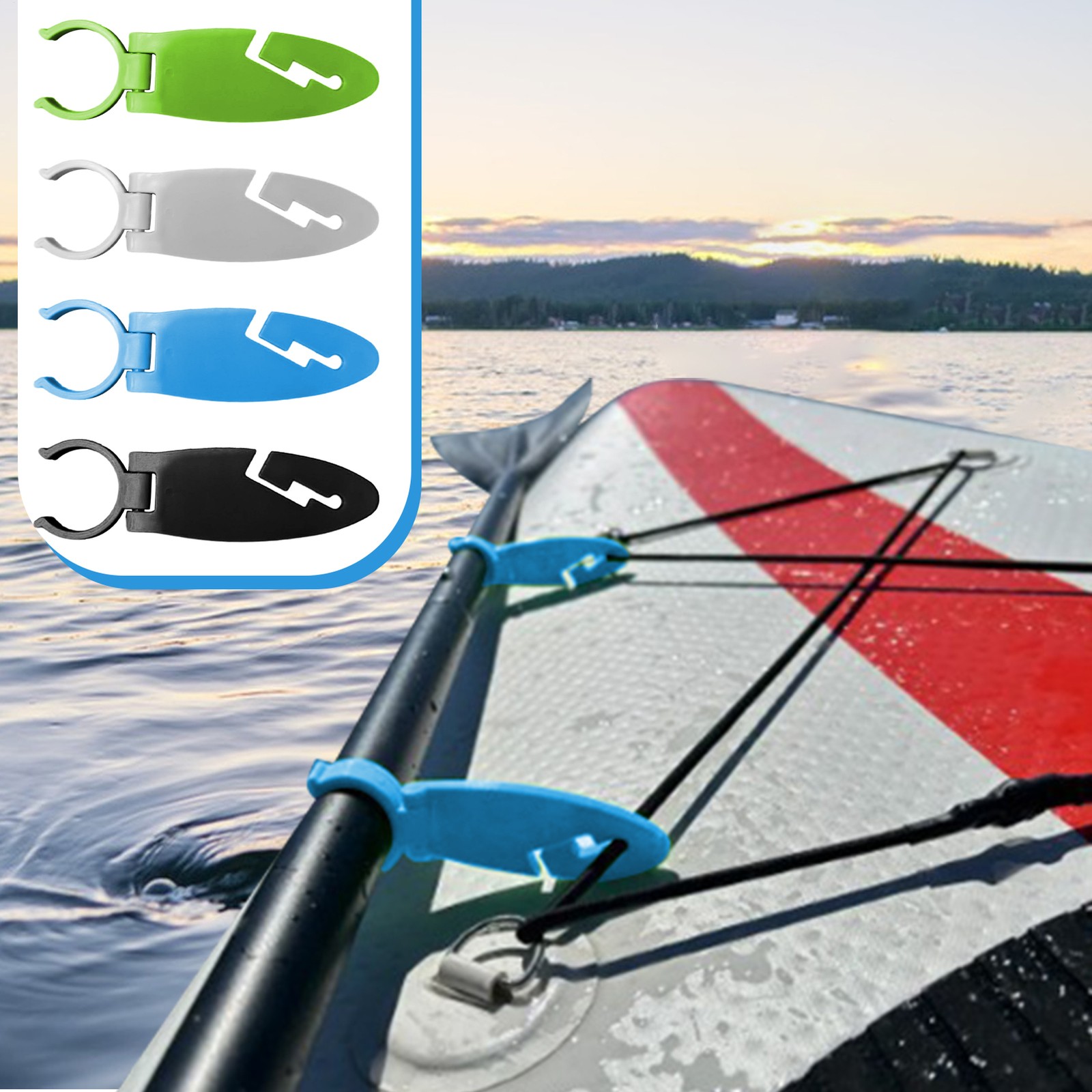 2Pcs Paddle Board Fin Clips Expandable Paddle Board Clamp Water Sport Fasten