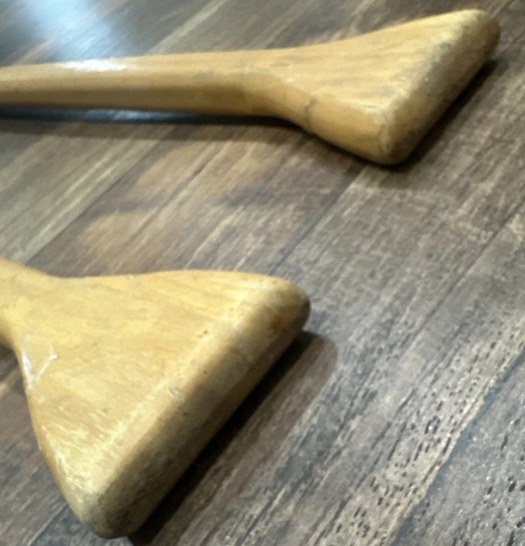 Feather Brand Caviness Woodworking Co Pair of 48” Long Wooden Oars Made in USA