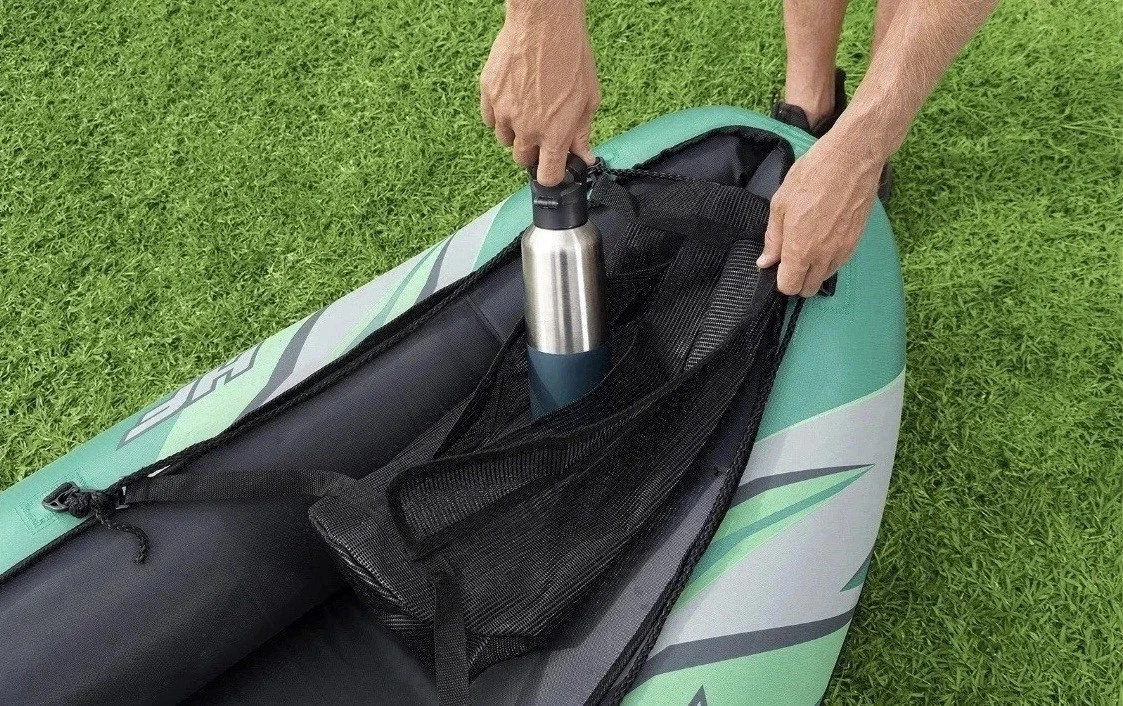 Hydro Force Inflatable Kayak Set | Includes Seat, Paddle, Hand Pump, Storage Bag