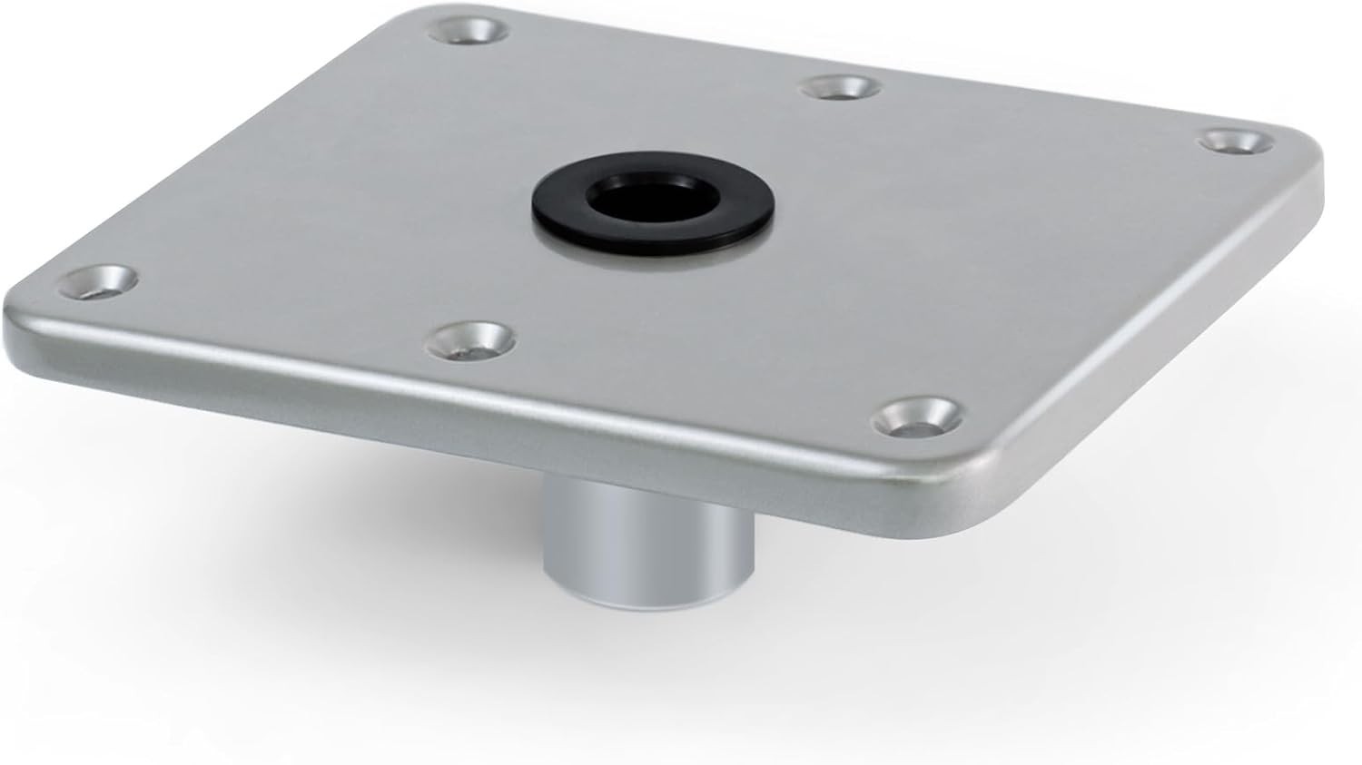 Boat Seat Base Mount Pedestal 1pack 7×7 Aluminum, Dark Gray