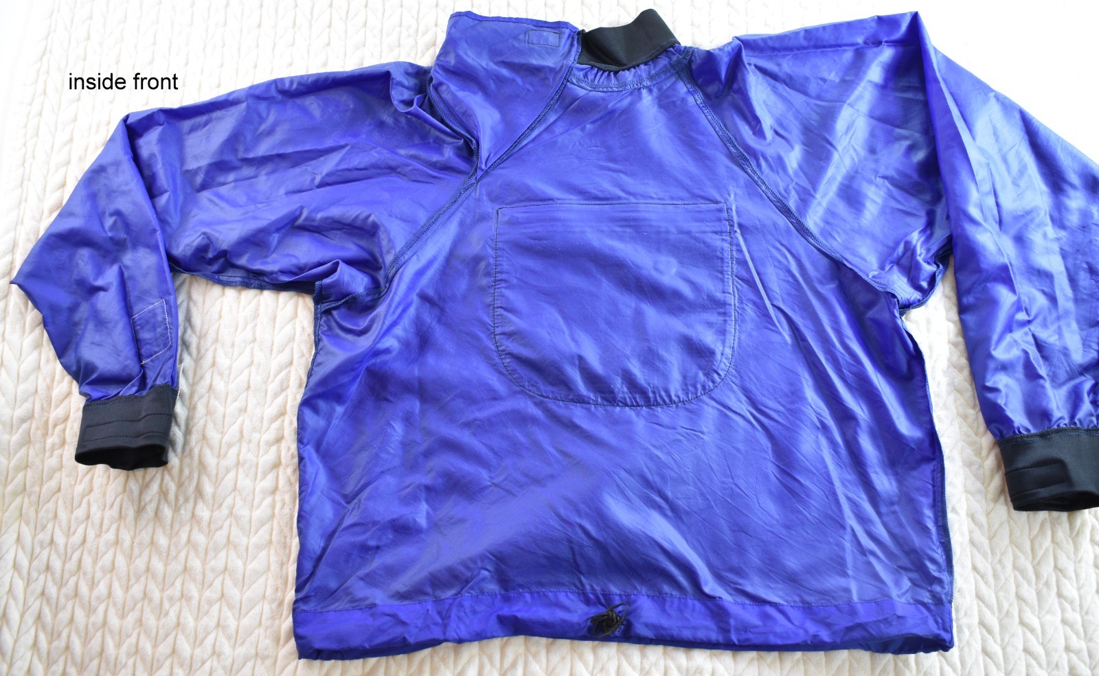 Kokatat Paddling Jacket Splash Top Dry Blue Kayak Canoe Pocket Pullover Women M