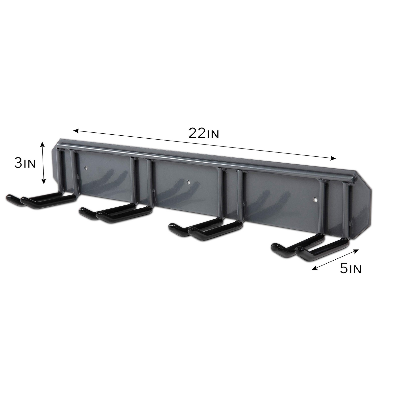 RaxGo Ski Storage Rack, Wall Mounted, Holds 4 Pairs of Skis & Skiing Poles or…