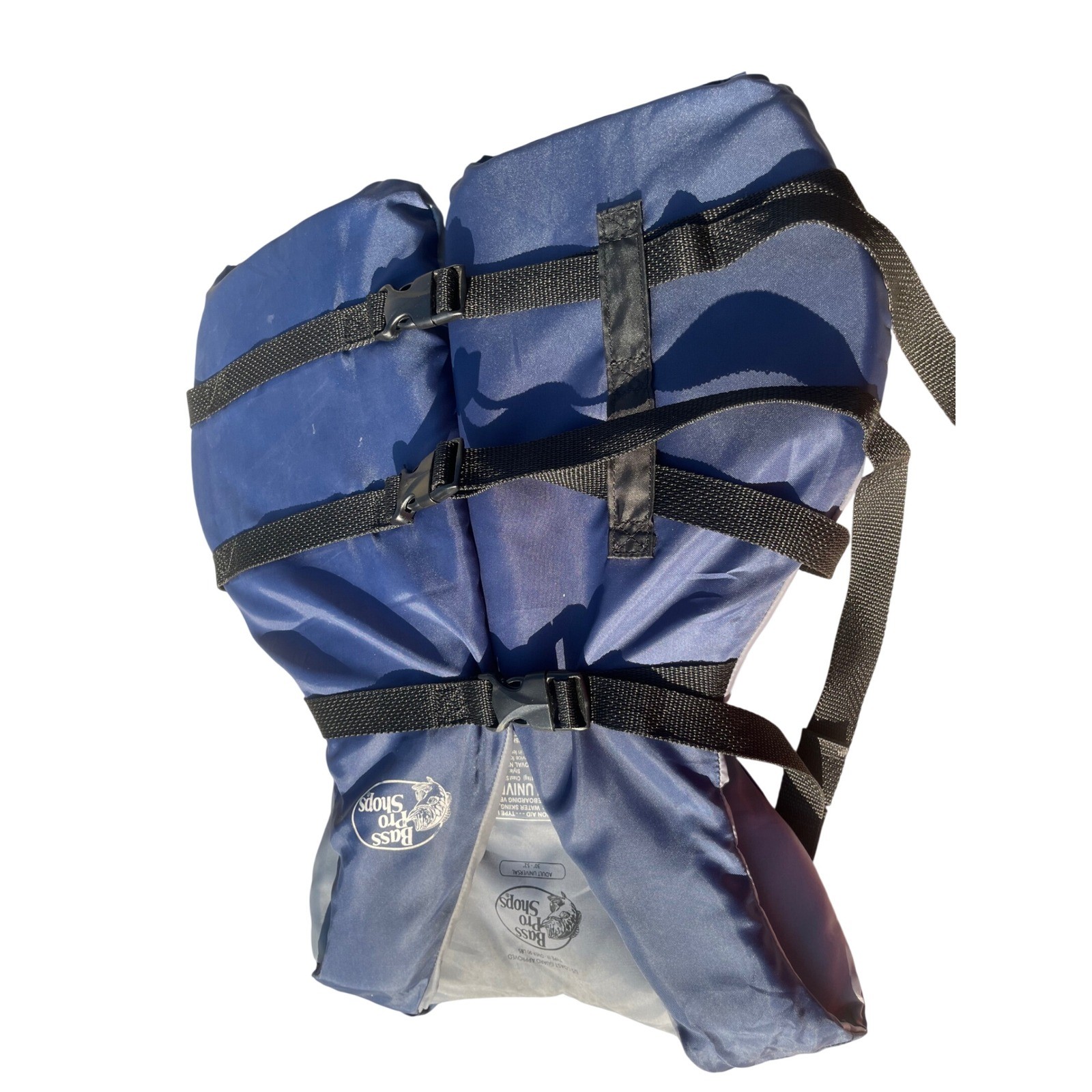 Bass Pro Shops LifeVest Adult Universal NavyBlue Type III PFD Over 90lbs 30-52in