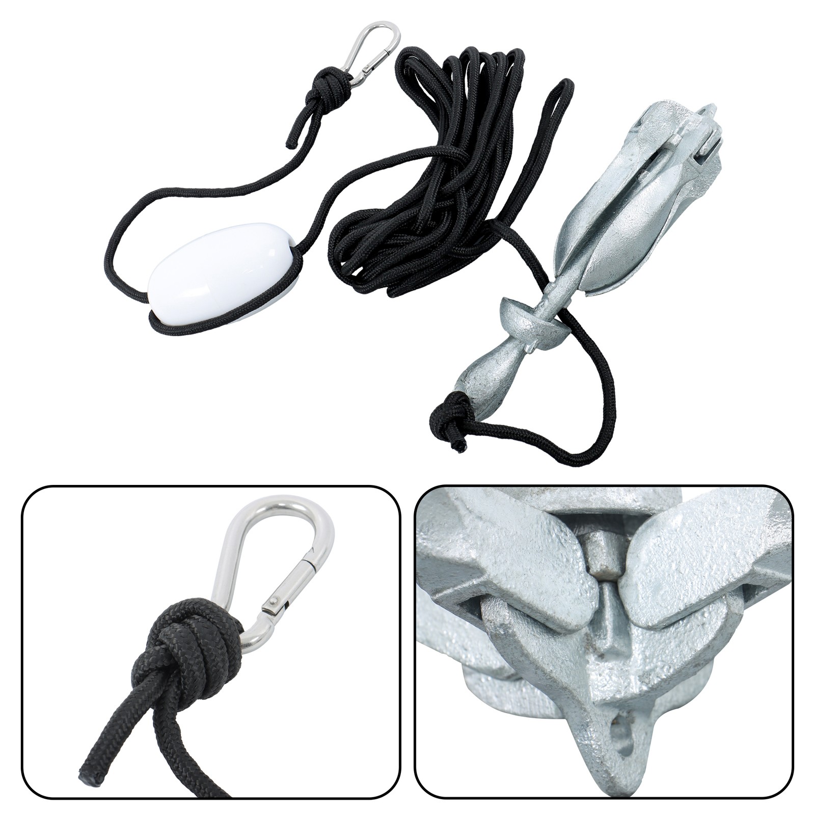 For Canoe Kayak Raft Boat Folding Grapnel Anchor Kit 1.5LB/3.3LB/5.5LB/7.05LB
