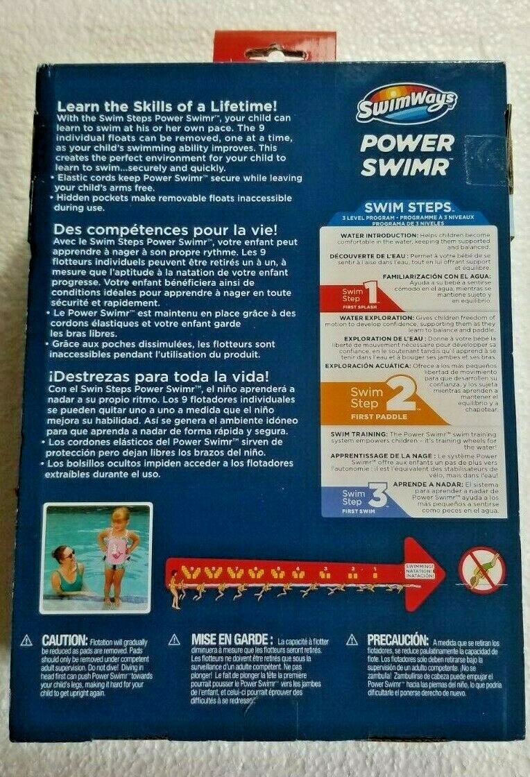 Learn to Swim Unicorn Floatation Age 3-6 Years 35-55 Pounds Swim Ways Pink New