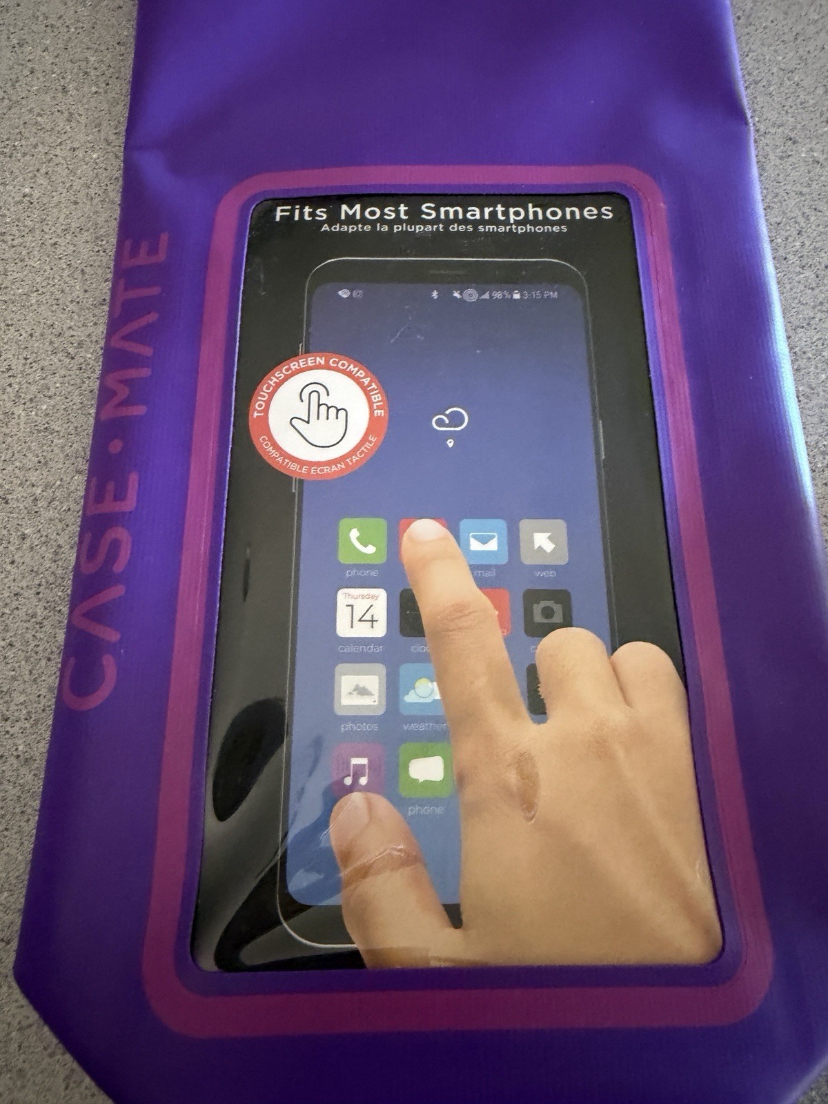 New Case Mate Waterproof Phone Pouch Purple Pink Paradise Dry Bag 2L